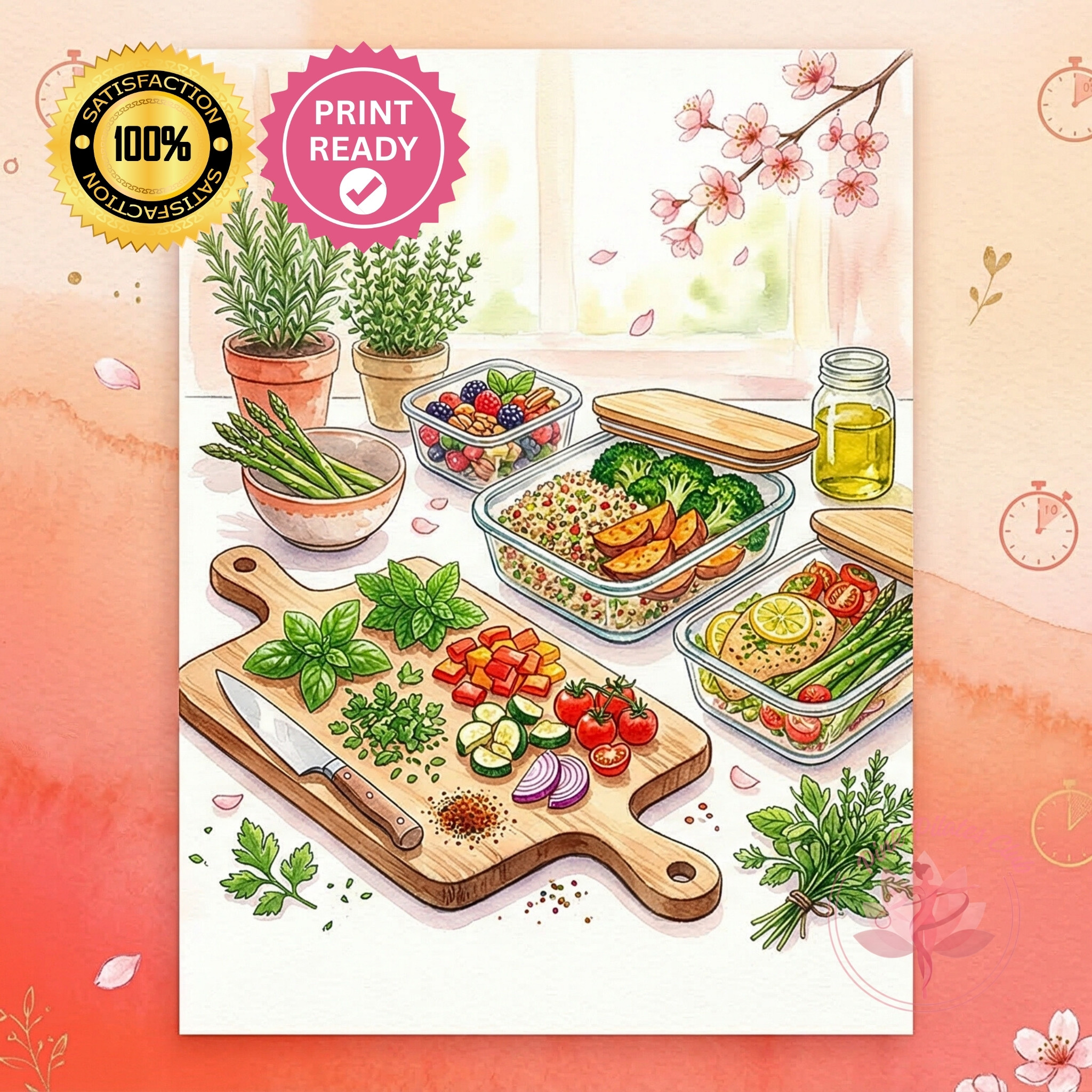 Pilates 15-Minute Meal Prep Guide by Pink Pilates Club