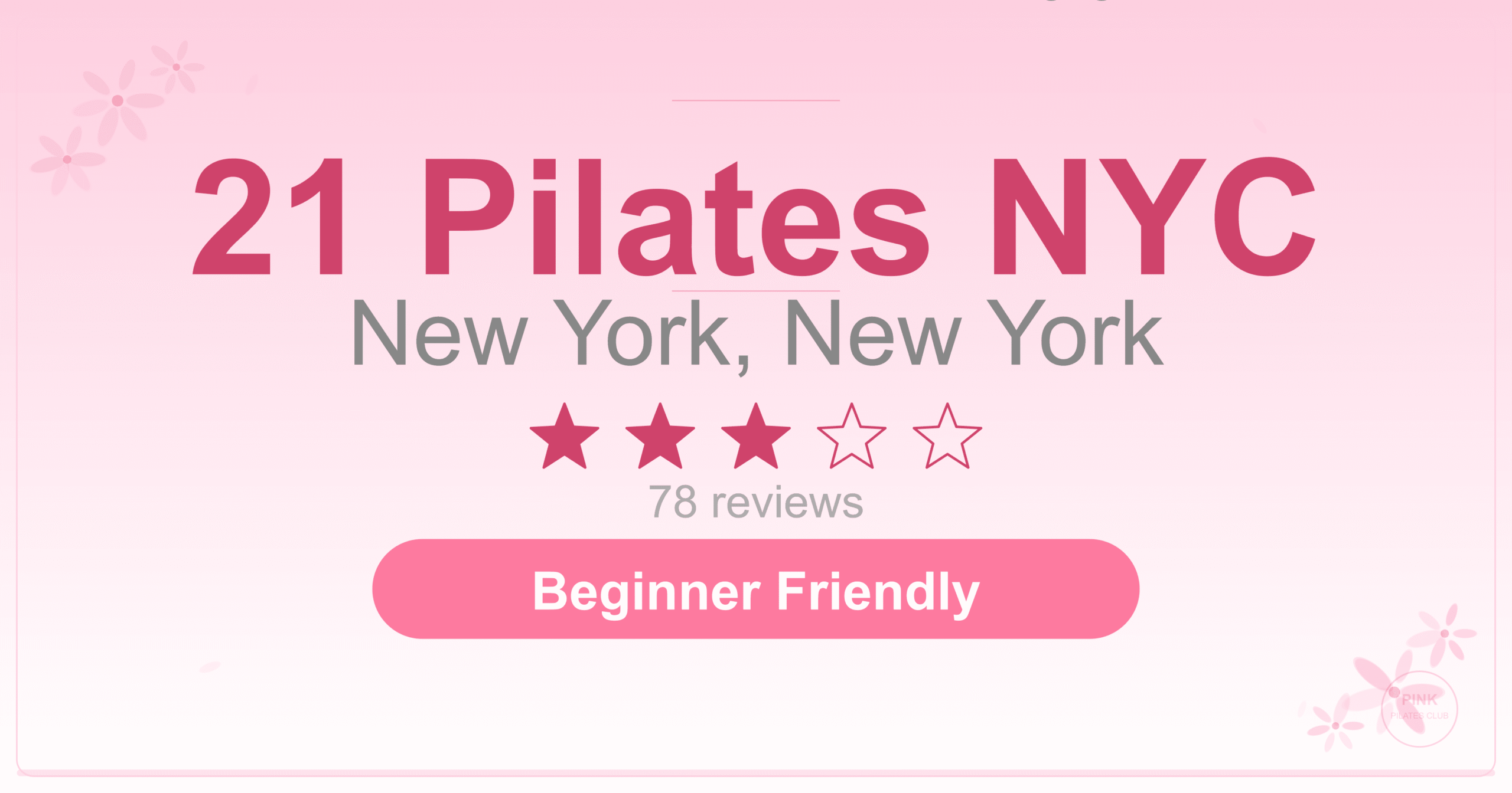 21 Pilates NYC Pilates Studio