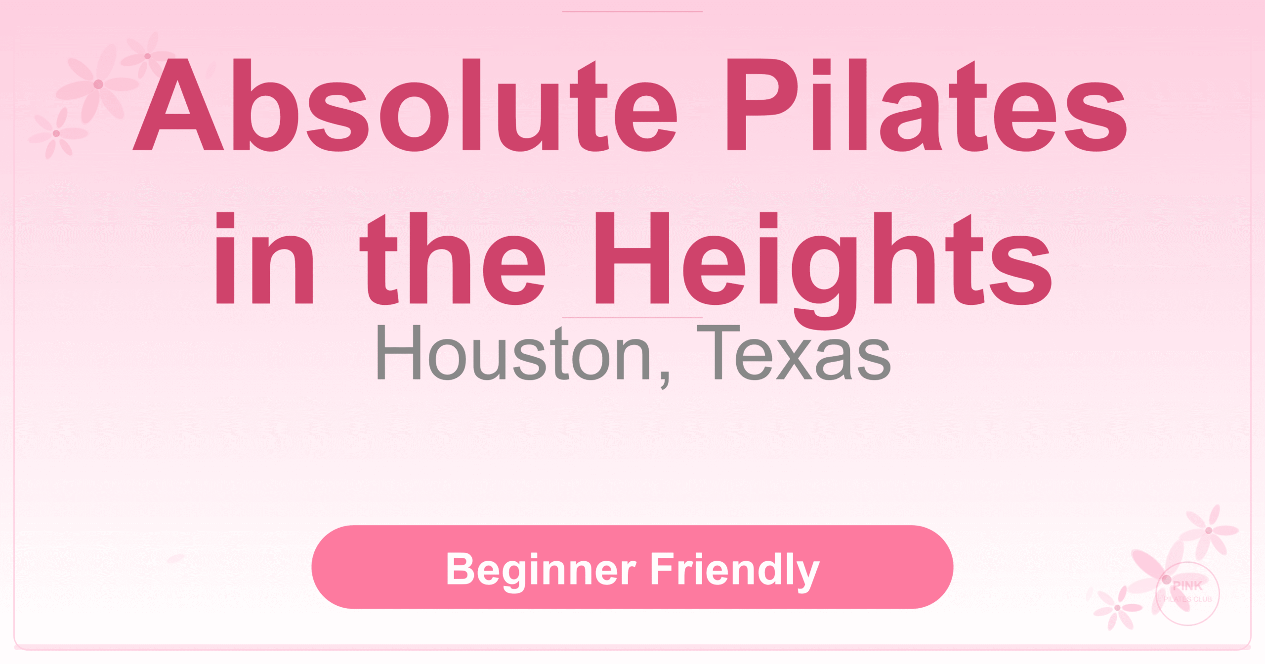 Absolute Pilates in the Heights Pilates Studio