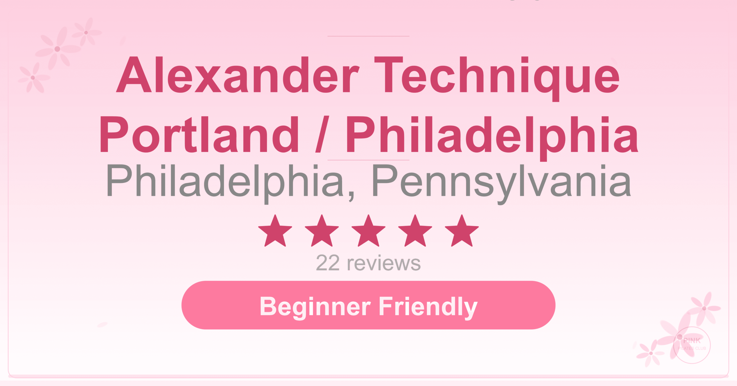 Alexander Technique Portland / Philadelphia Pilates Studio