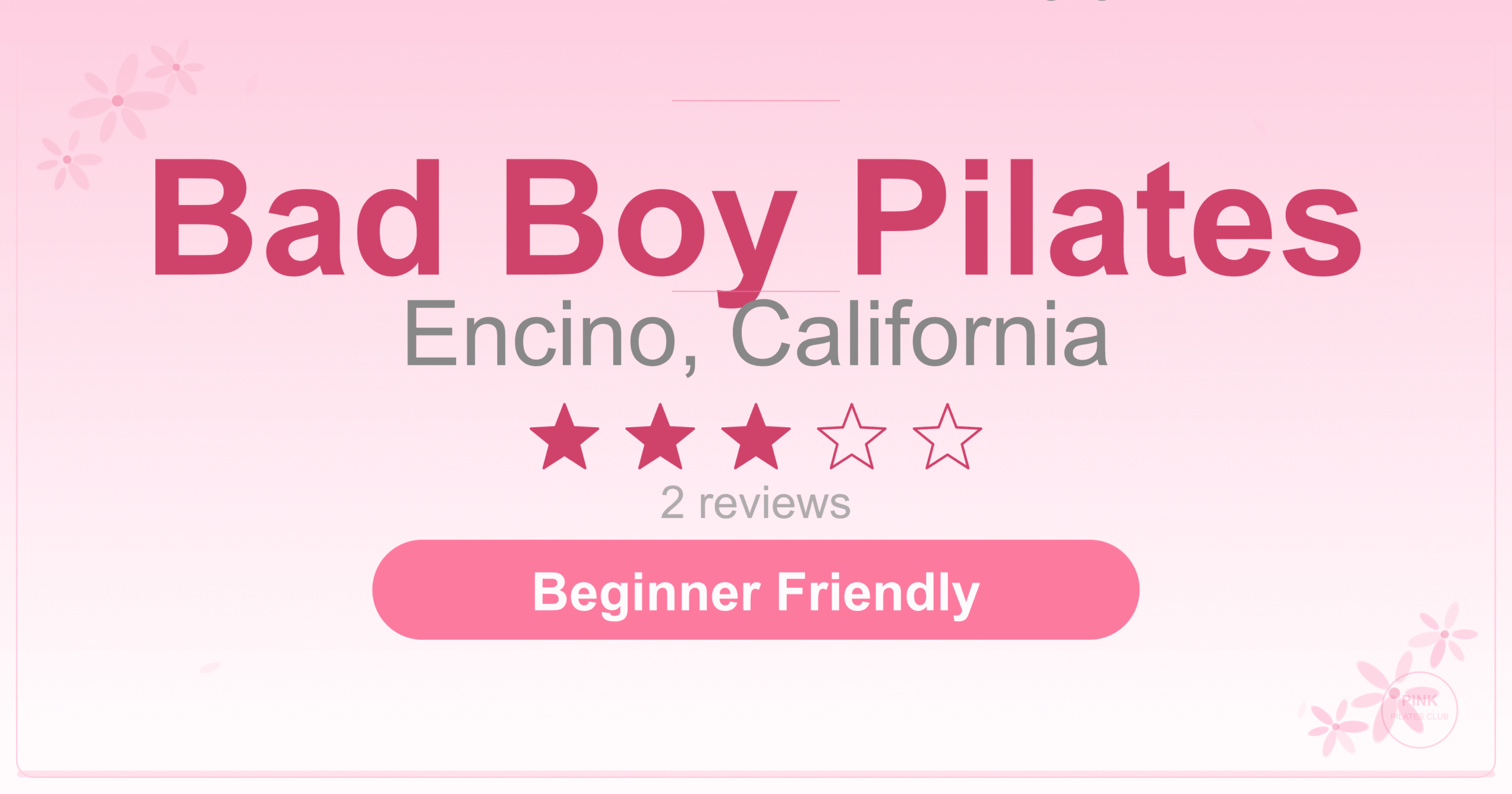 Bad Boy Pilates Pilates Studio