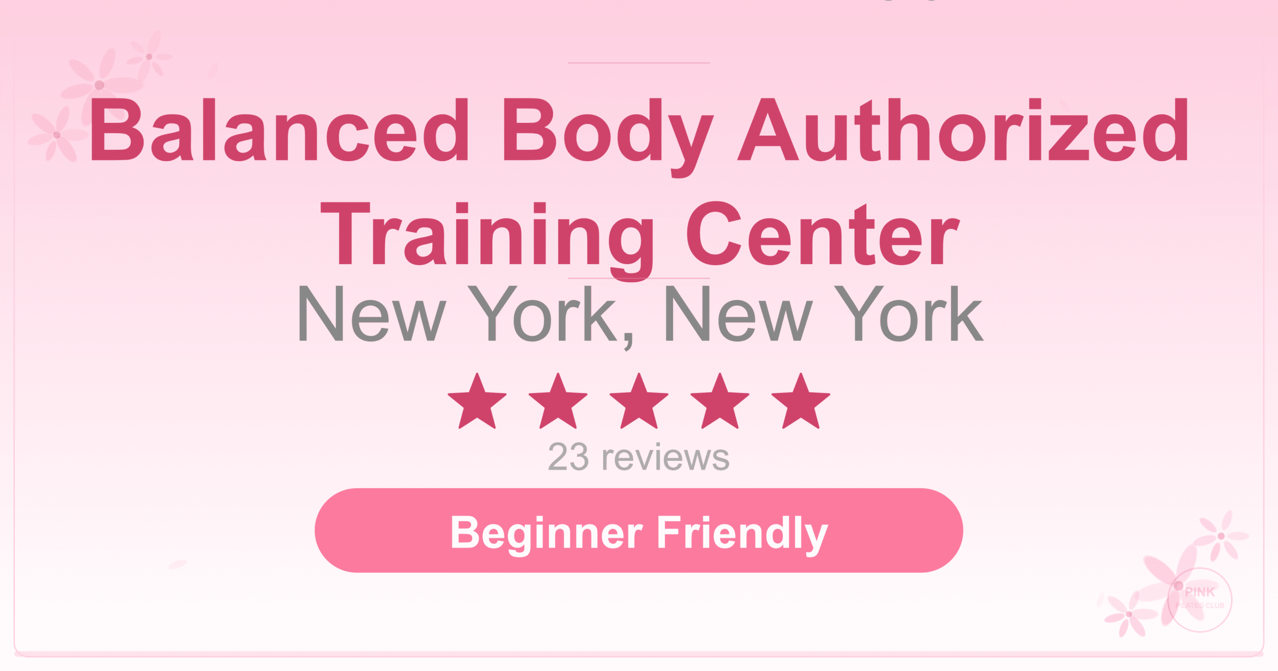 Balanced Body Authorized Training Center Pilates Studio