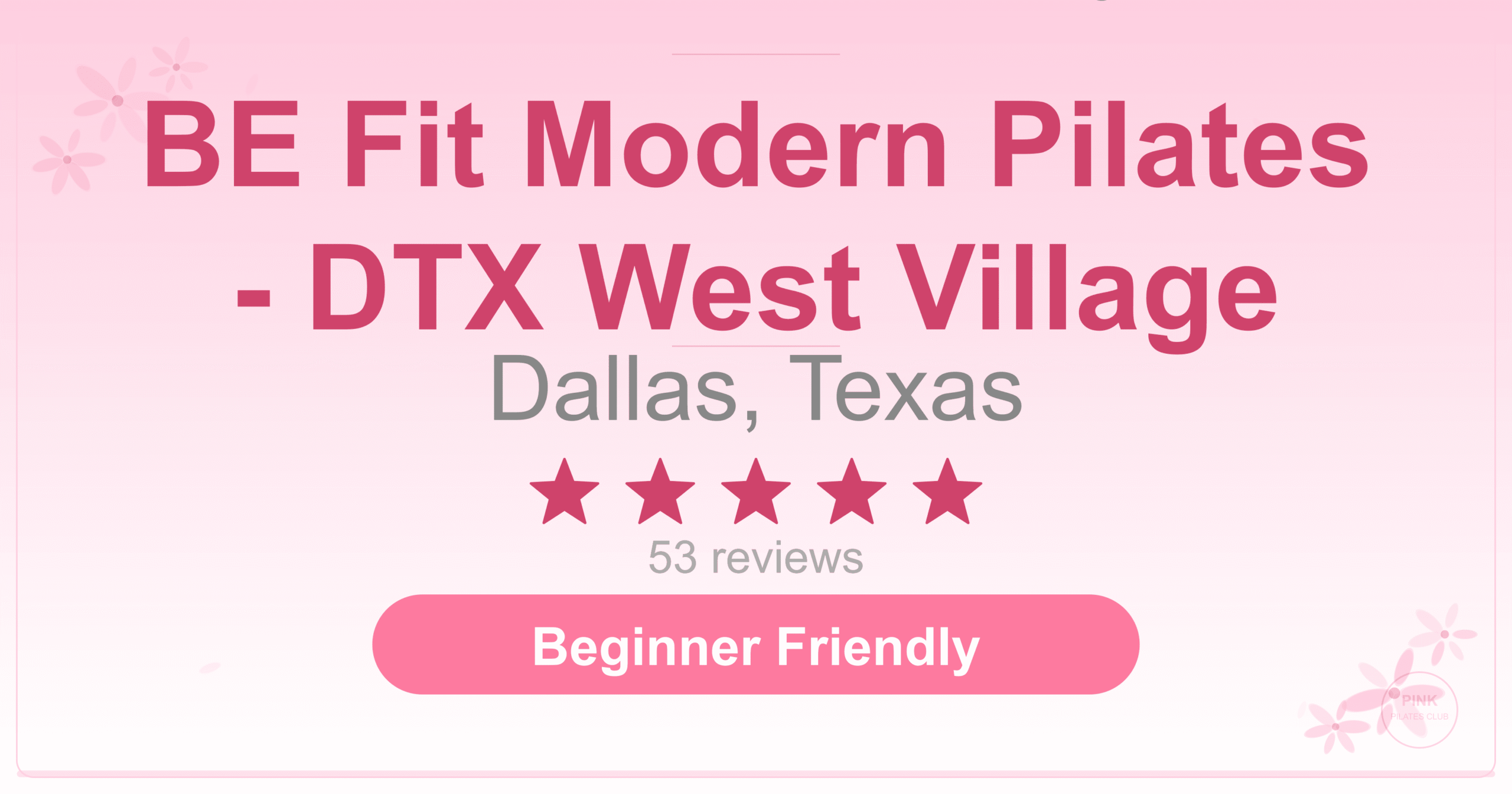 BE Fit Modern Pilates – DTX West Village Pilates Studio