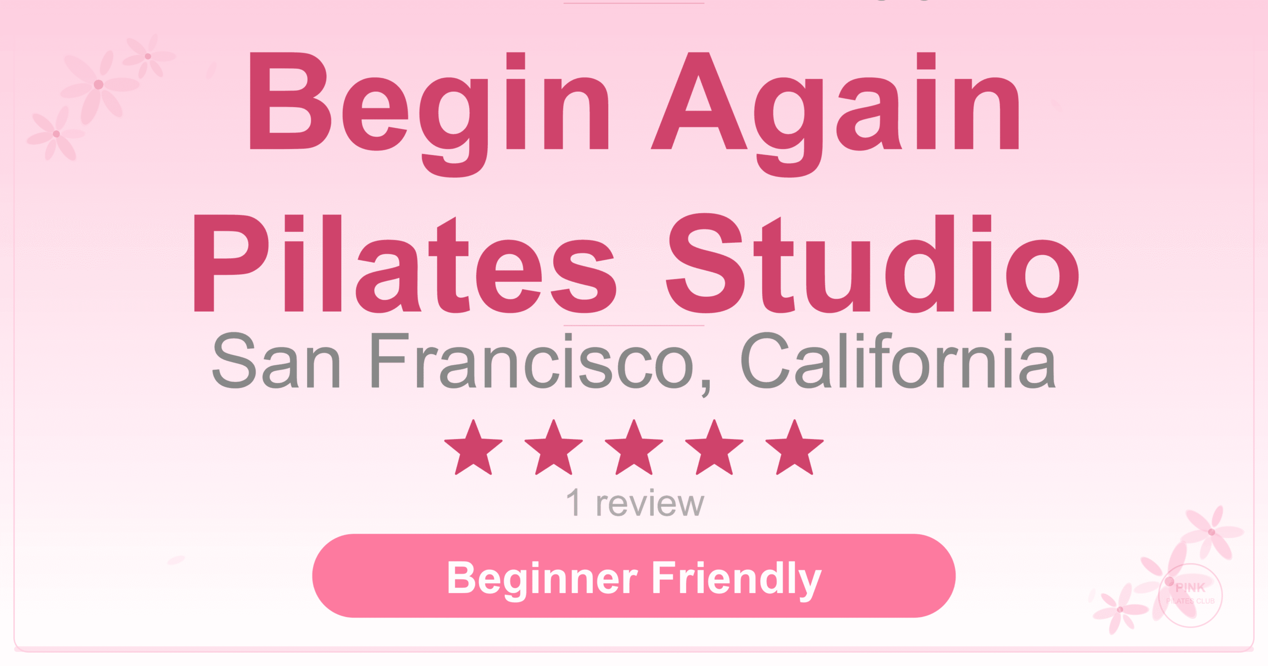 Begin Again Pilates Studio Pilates Studio
