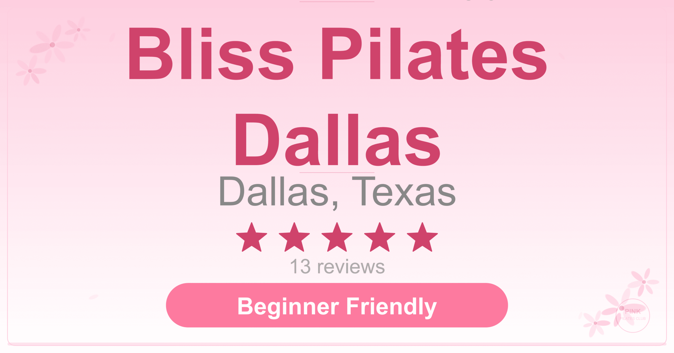 Bliss Pilates Dallas Pilates Studio