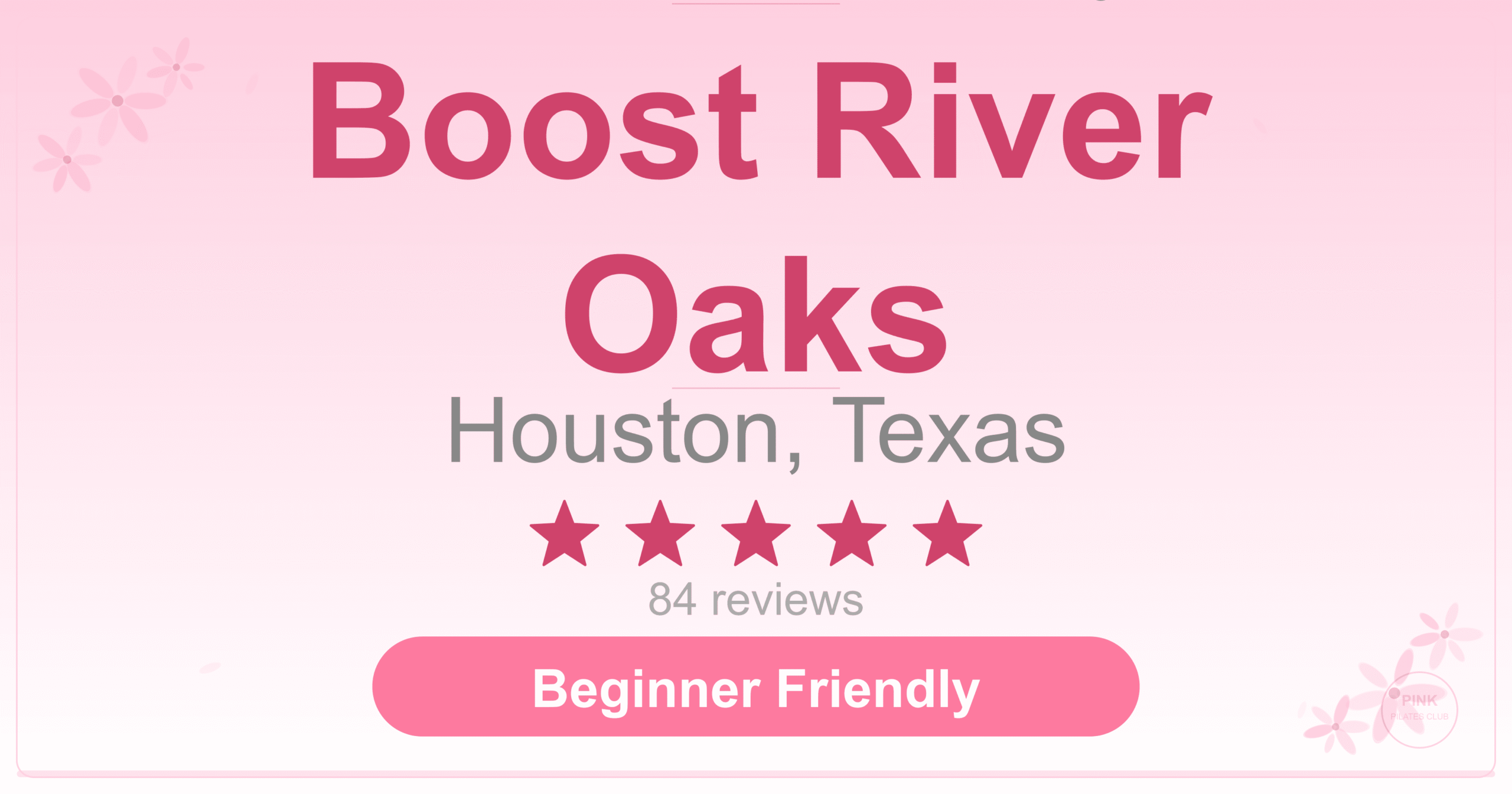 Boost River Oaks Pilates Studio
