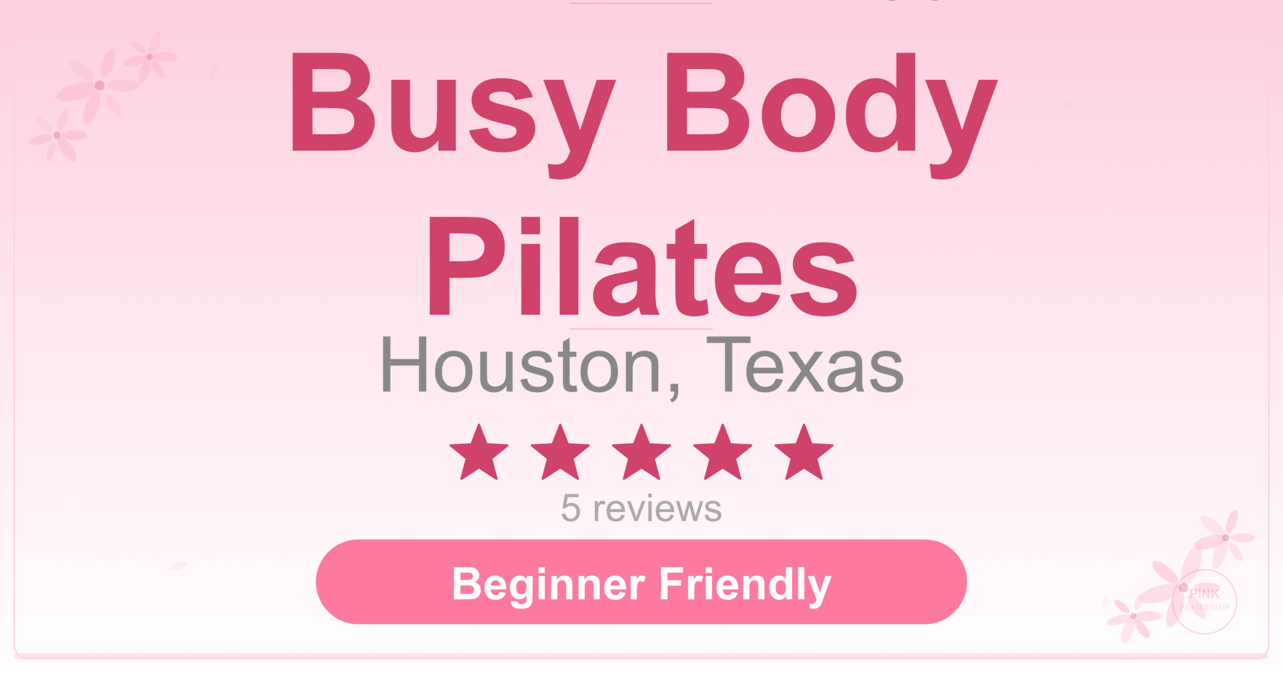 Busy Body Pilates Pilates Studio
