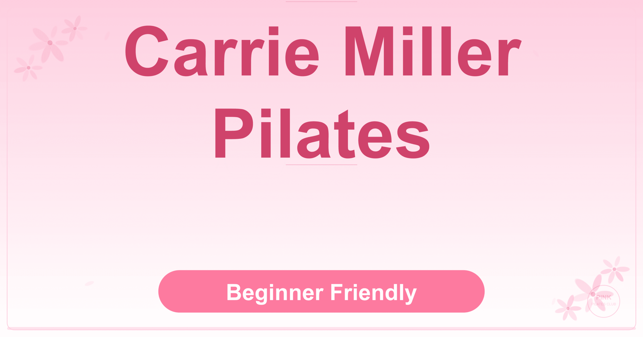 Carrie Miller Pilates Pilates Studio