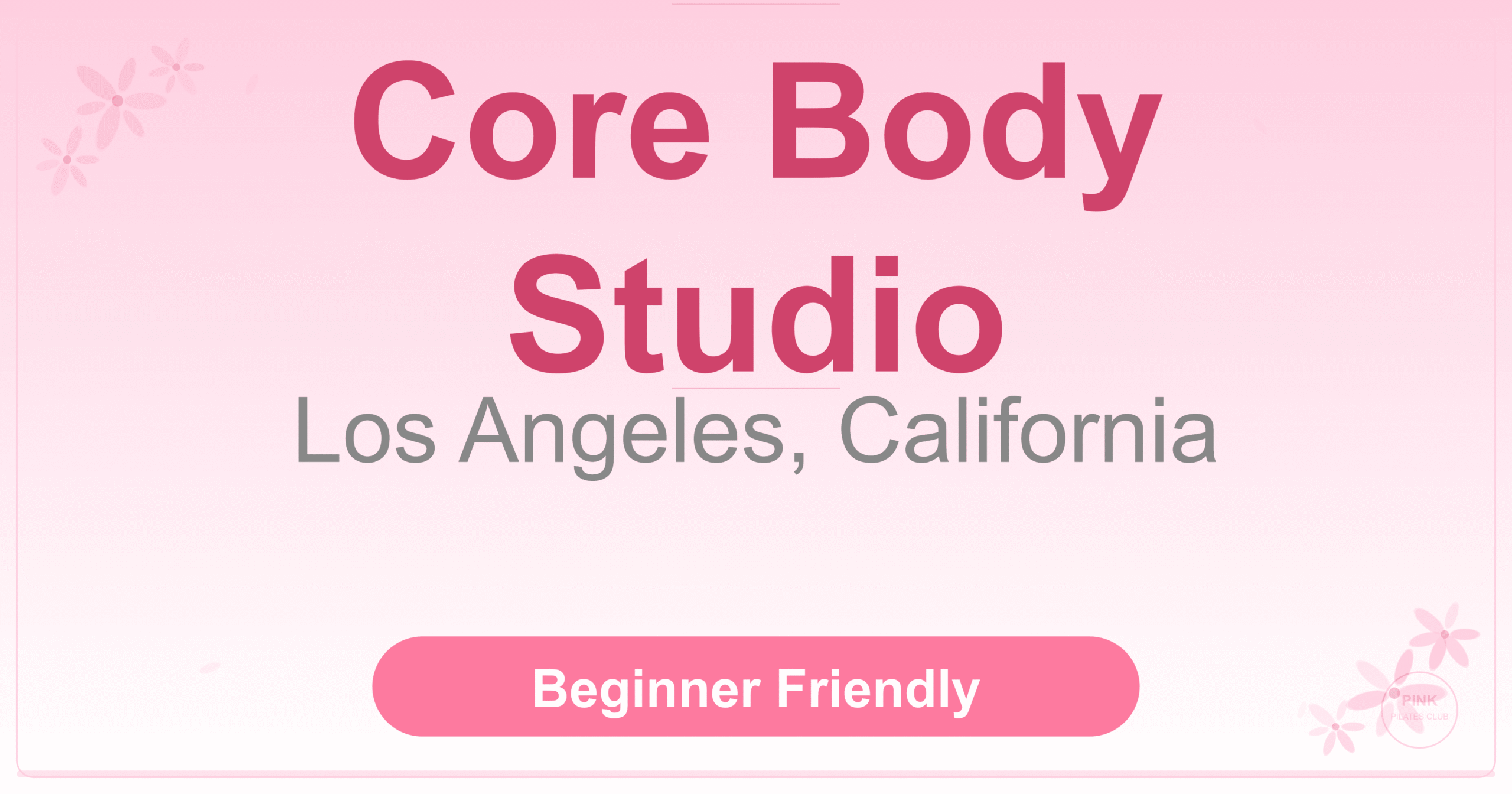 Core Body Studio Pilates Studio