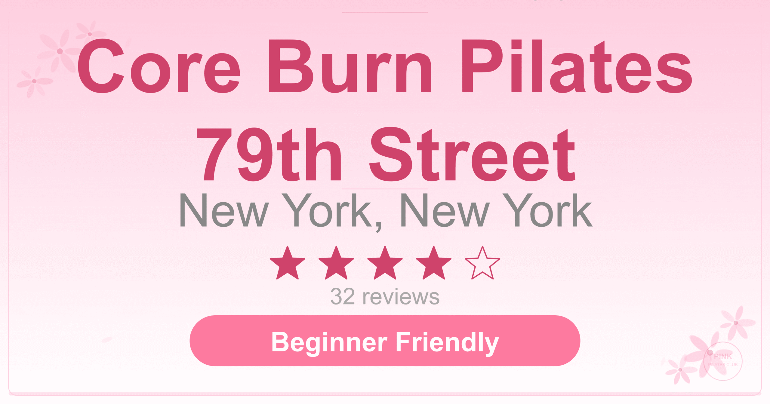 Core Burn Pilates 79th Street Pilates Studio