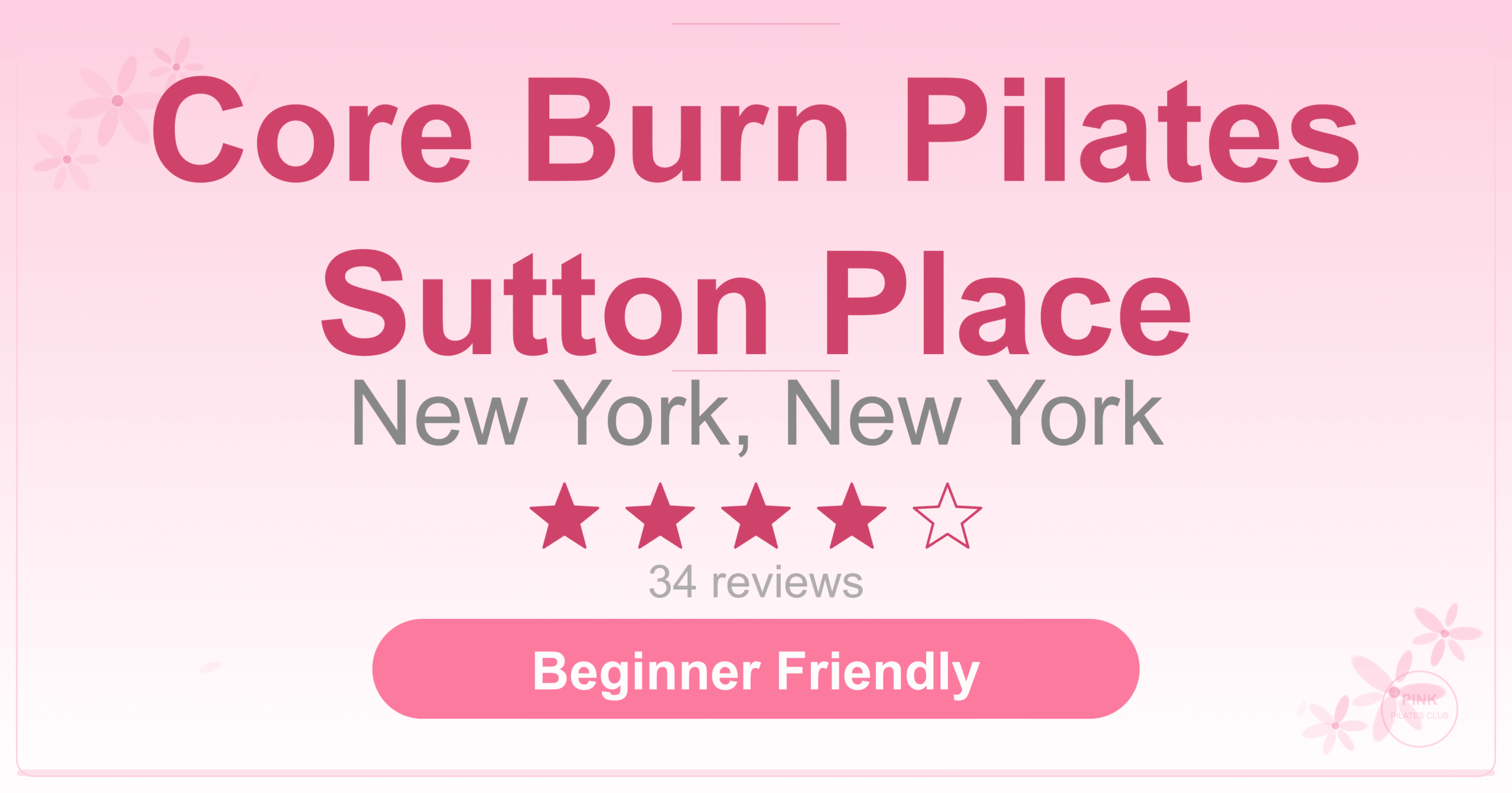 Core Burn Pilates Sutton Place Pilates Studio