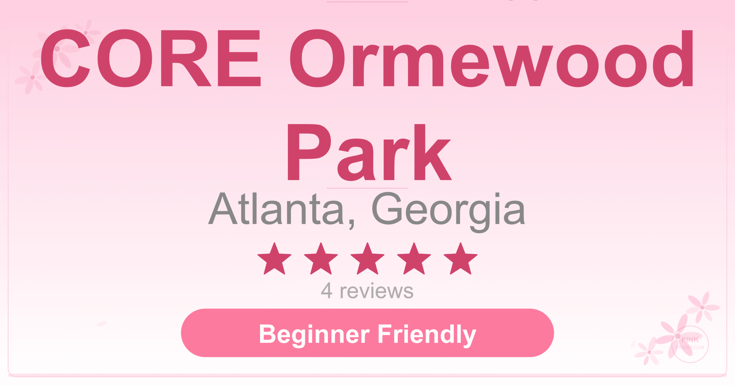 CORE Ormewood Park Pilates Studio