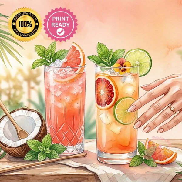 Cortisol Cocktail Recipe Book by Pink Pilates Club