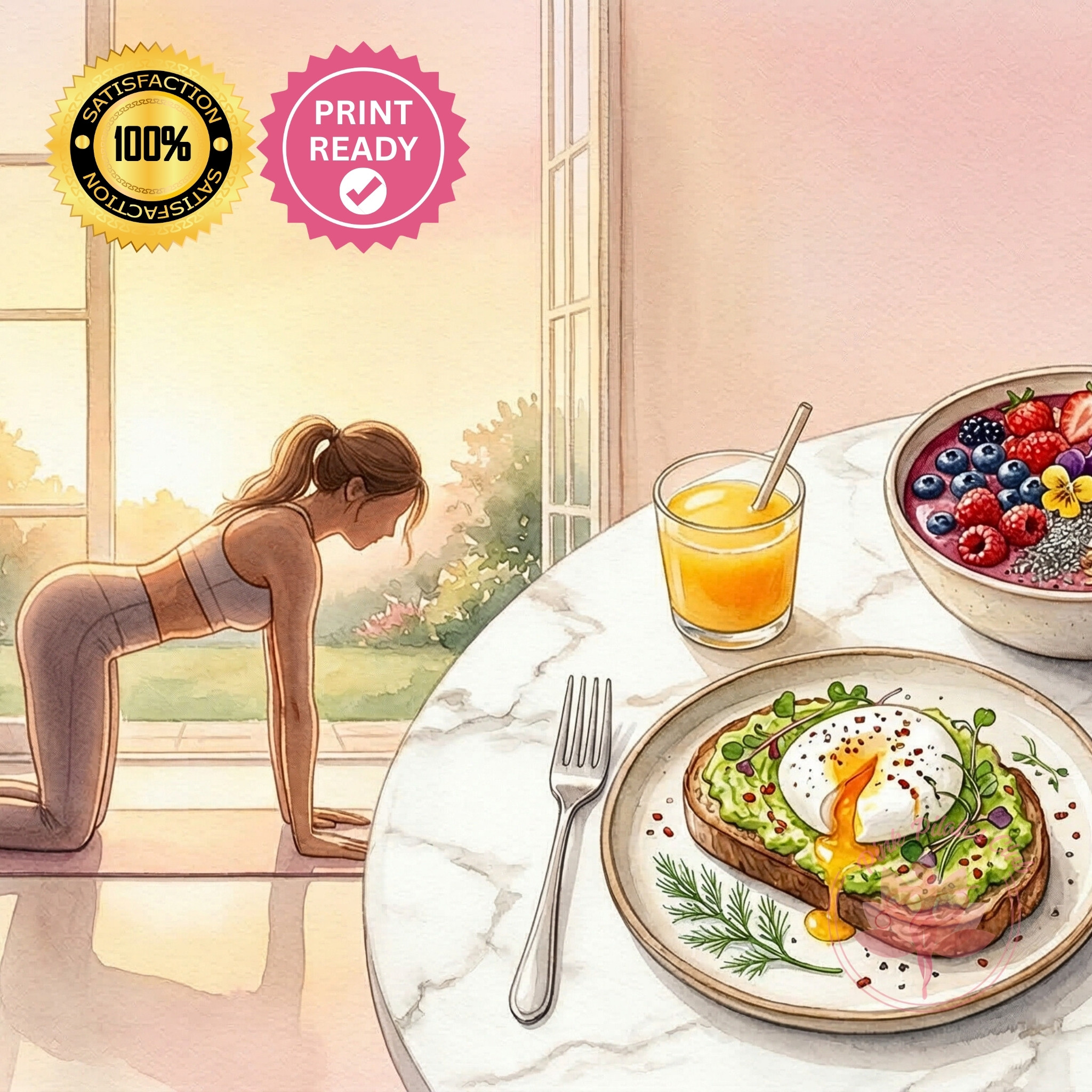Cortisol-Friendly Breakfast Book by Pink Pilates Club