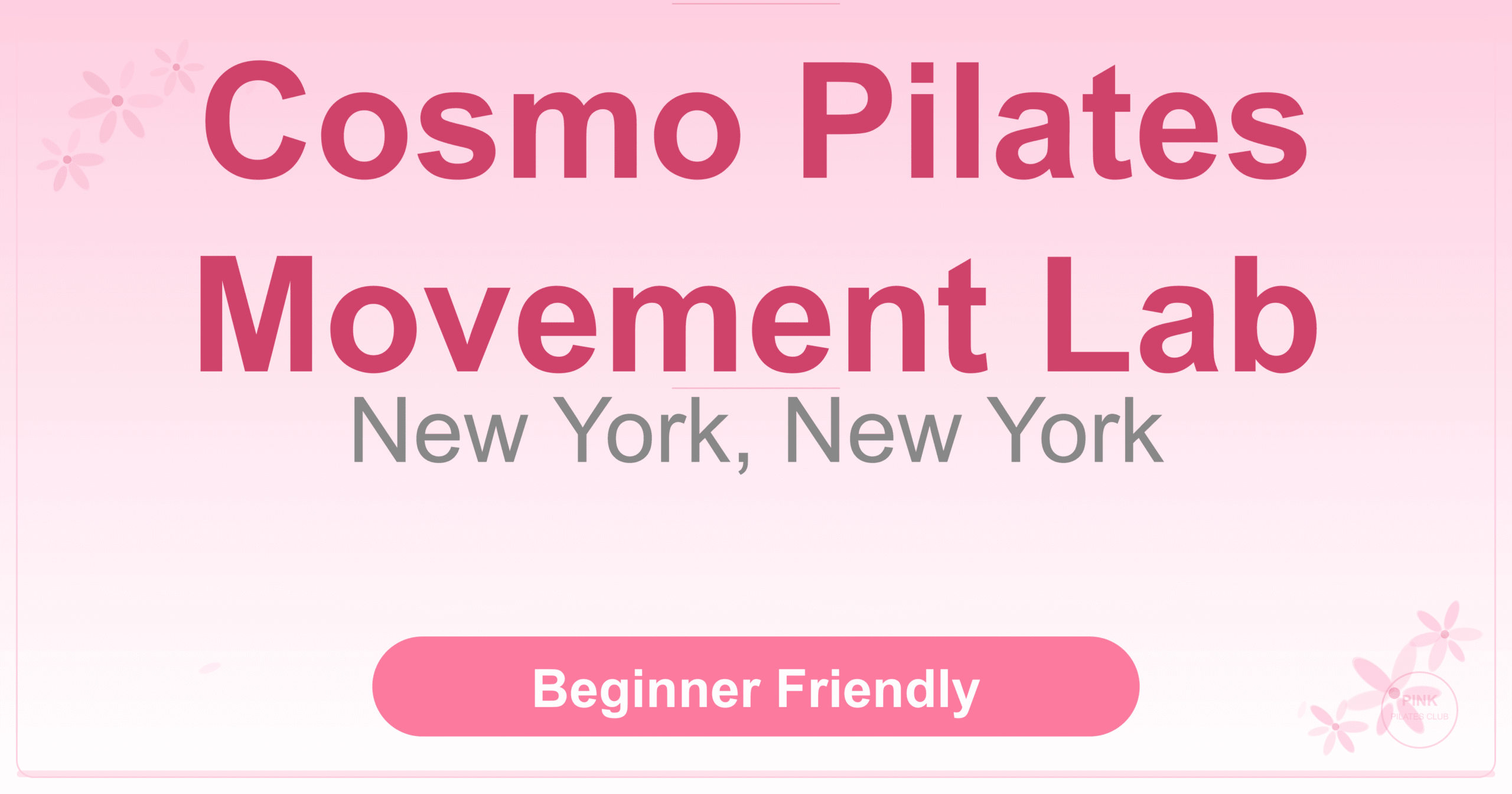 Cosmo Pilates Movement Lab Pilates Studio
