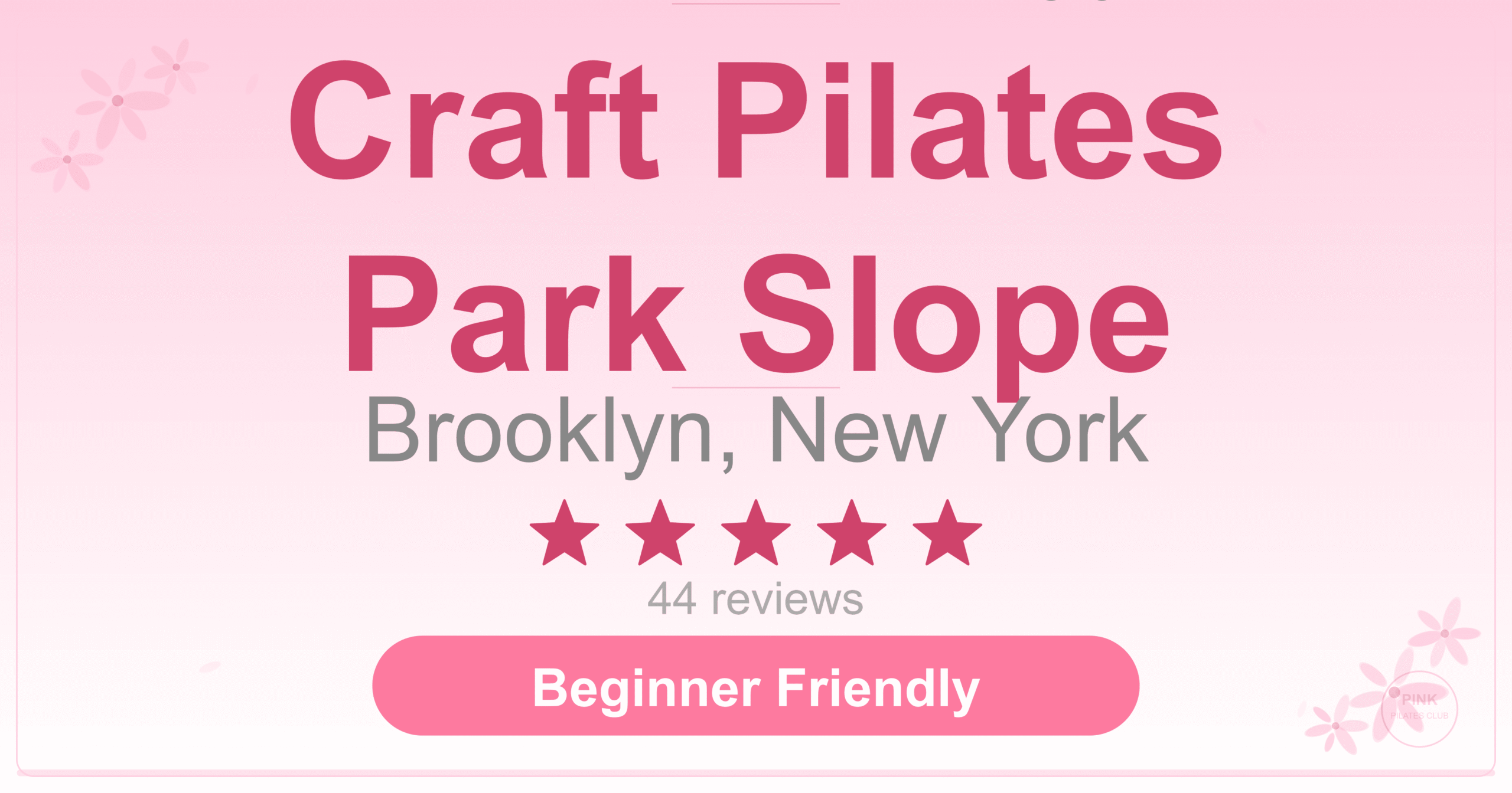 Craft Pilates Park Slope Pilates Studio