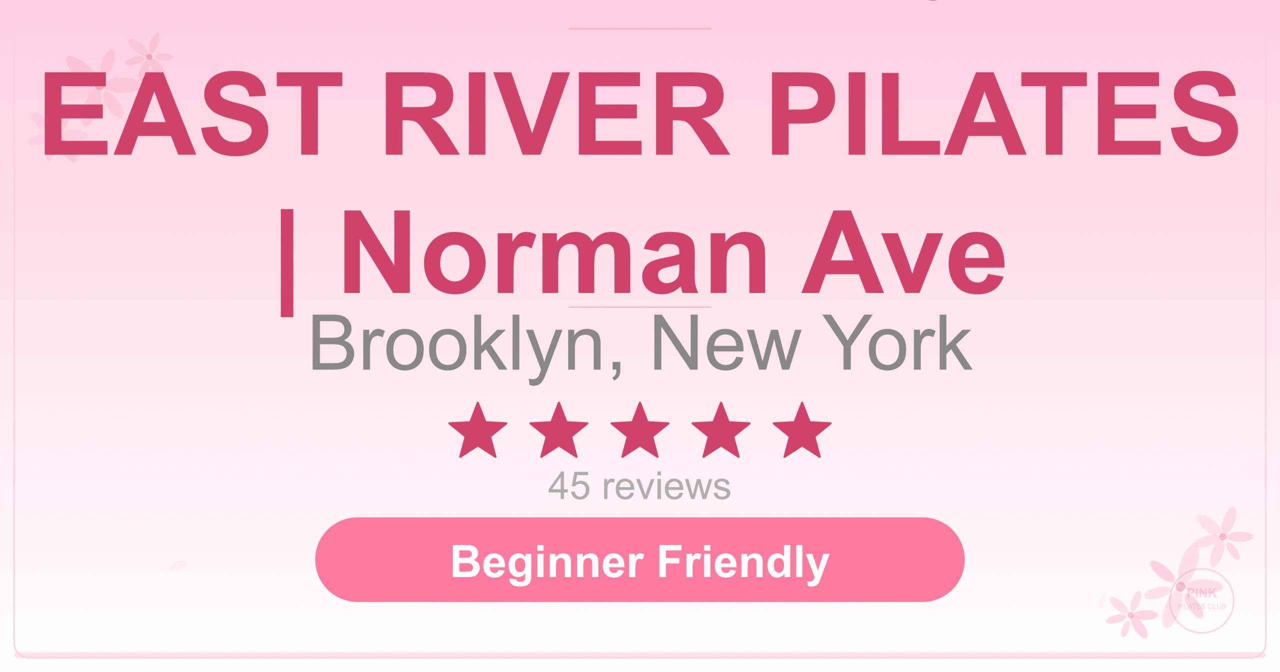 EAST RIVER PILATES | Norman Ave Pilates Studio