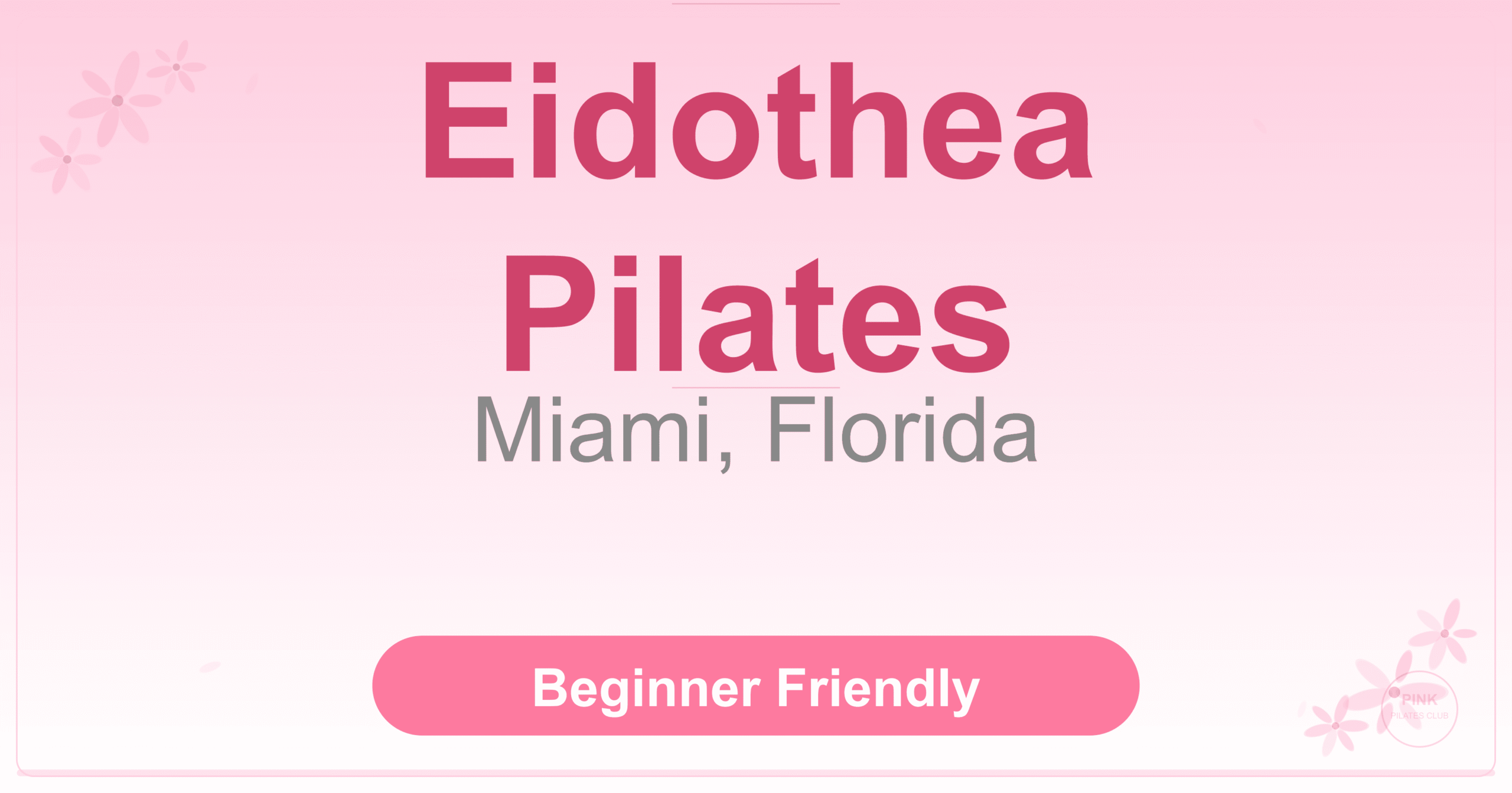 Eidothea Pilates Pilates Studio