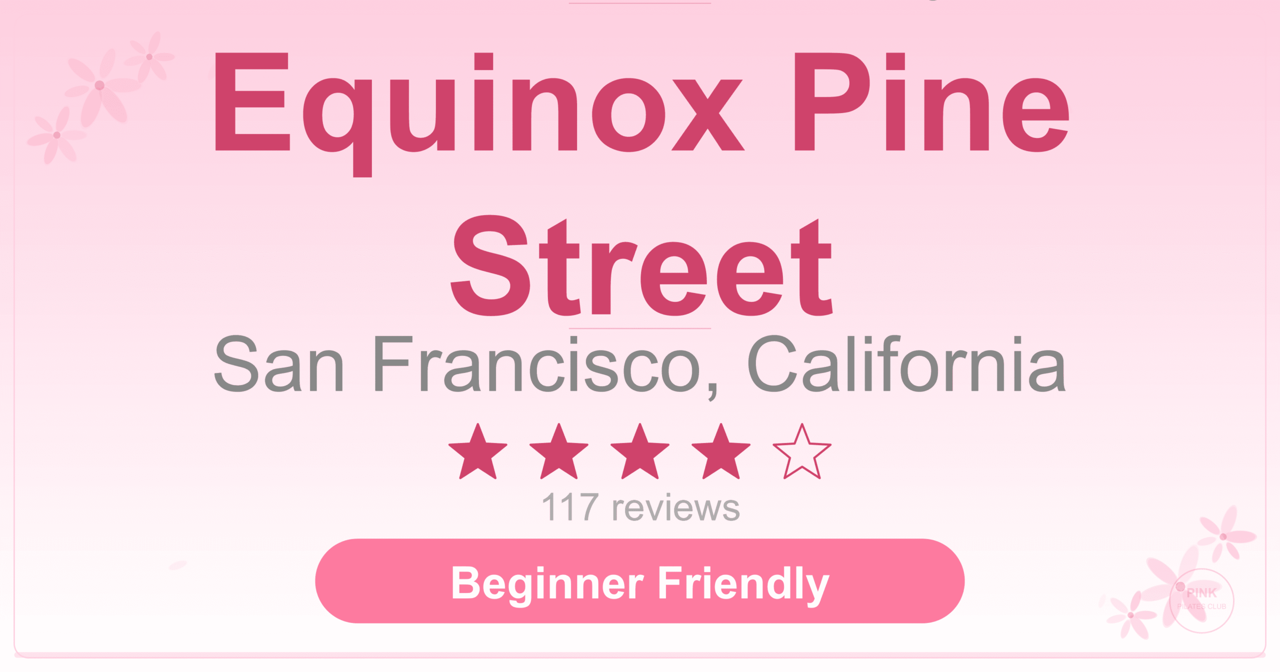 Equinox Pine Street Pilates Studio