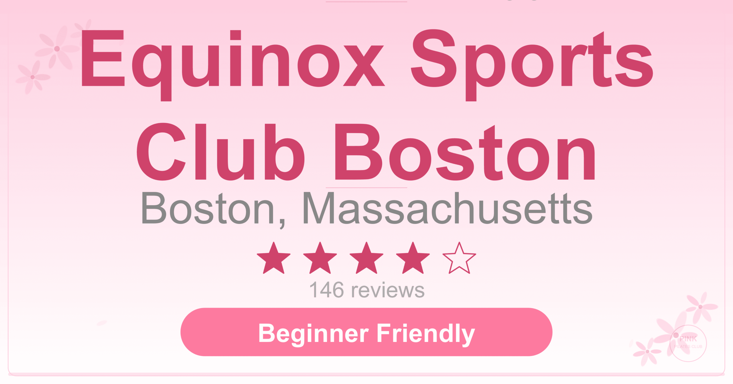 Equinox Sports Club Boston Pilates Studio