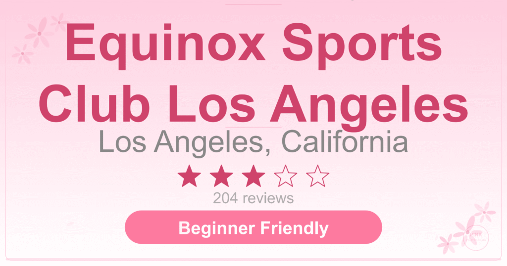 Equinox Sports Club Los Angeles Pilates Studio