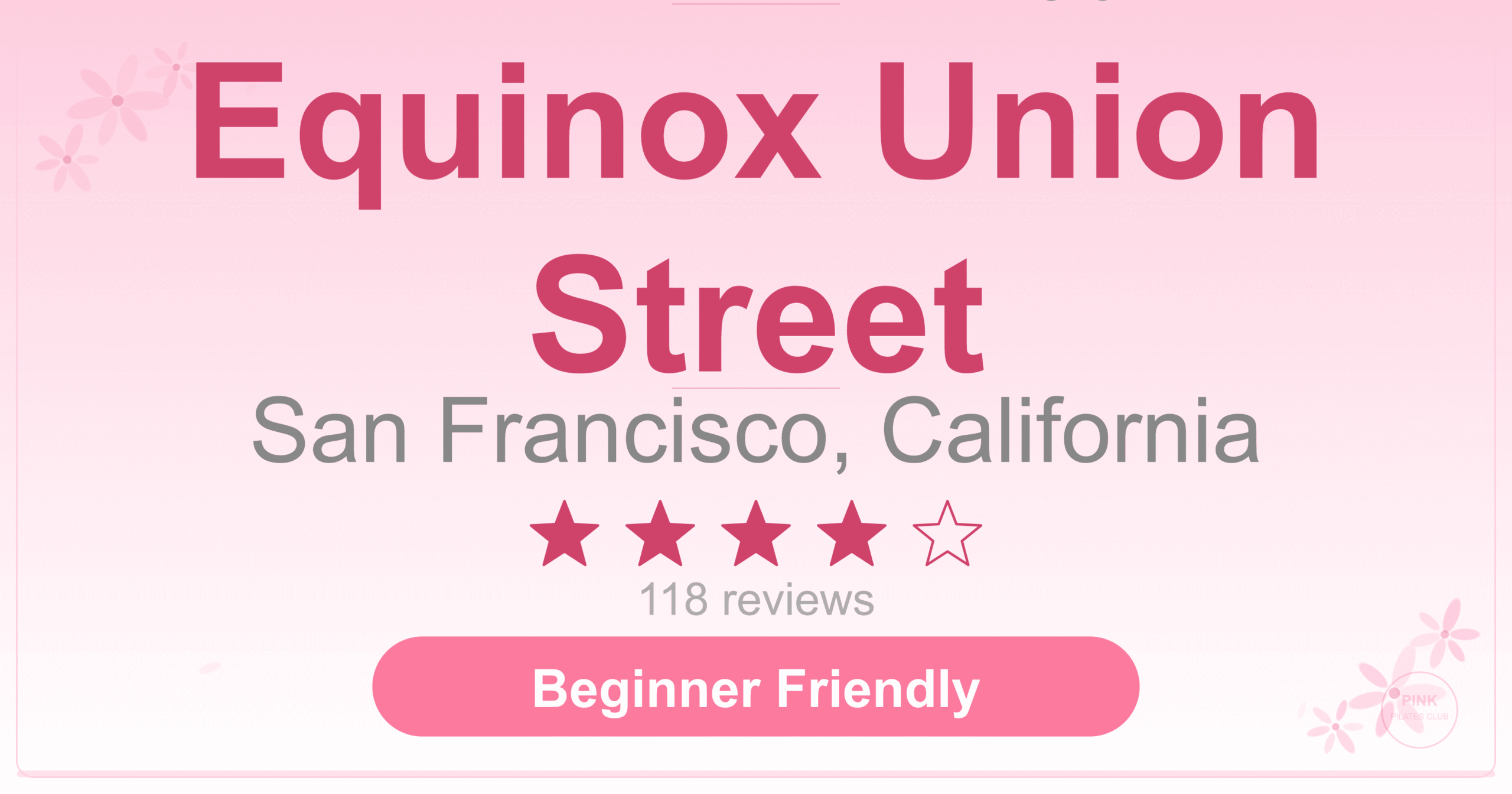 Equinox Union Street Pilates Studio