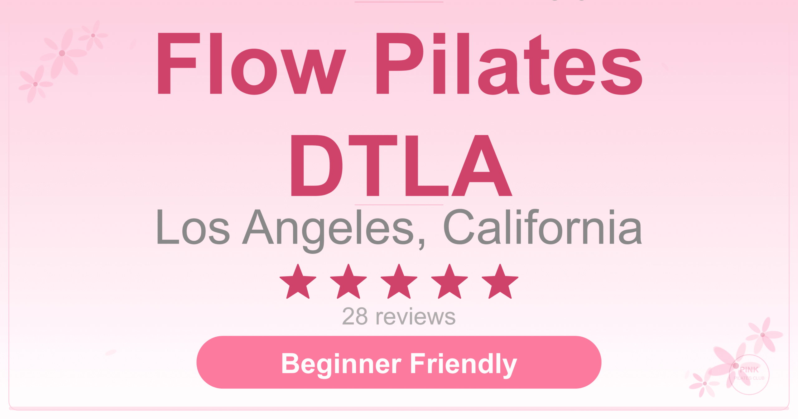 Flow Pilates DTLA Pilates Studio