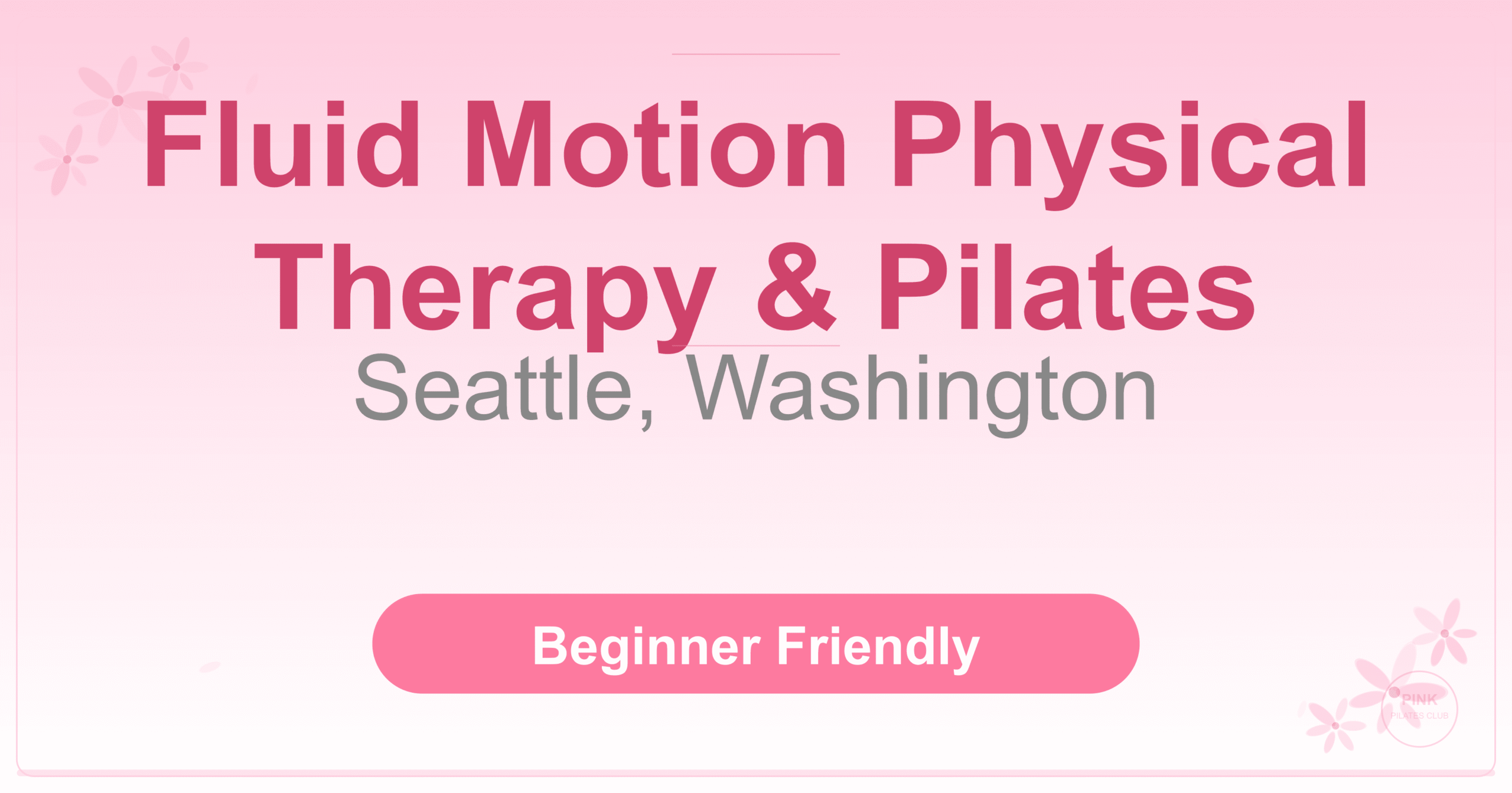 Fluid Motion Physical Therapy & Pilates Pilates Studio