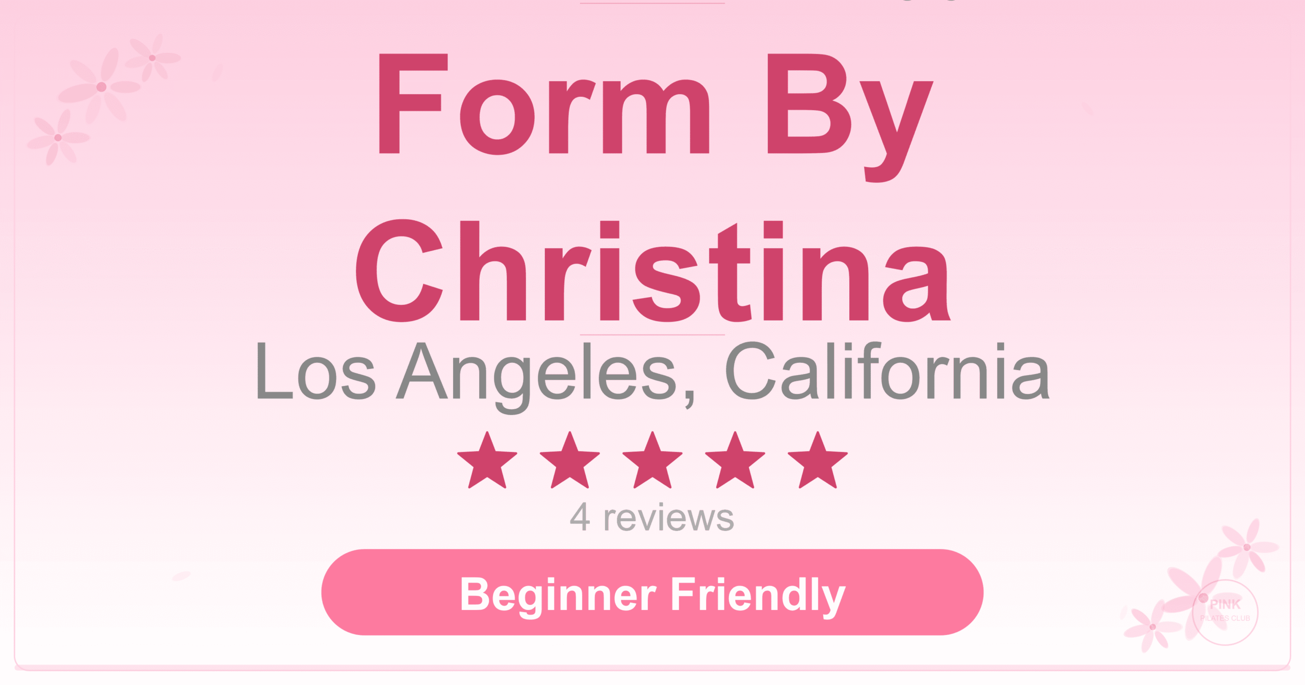 Form By Christina Pilates Studio