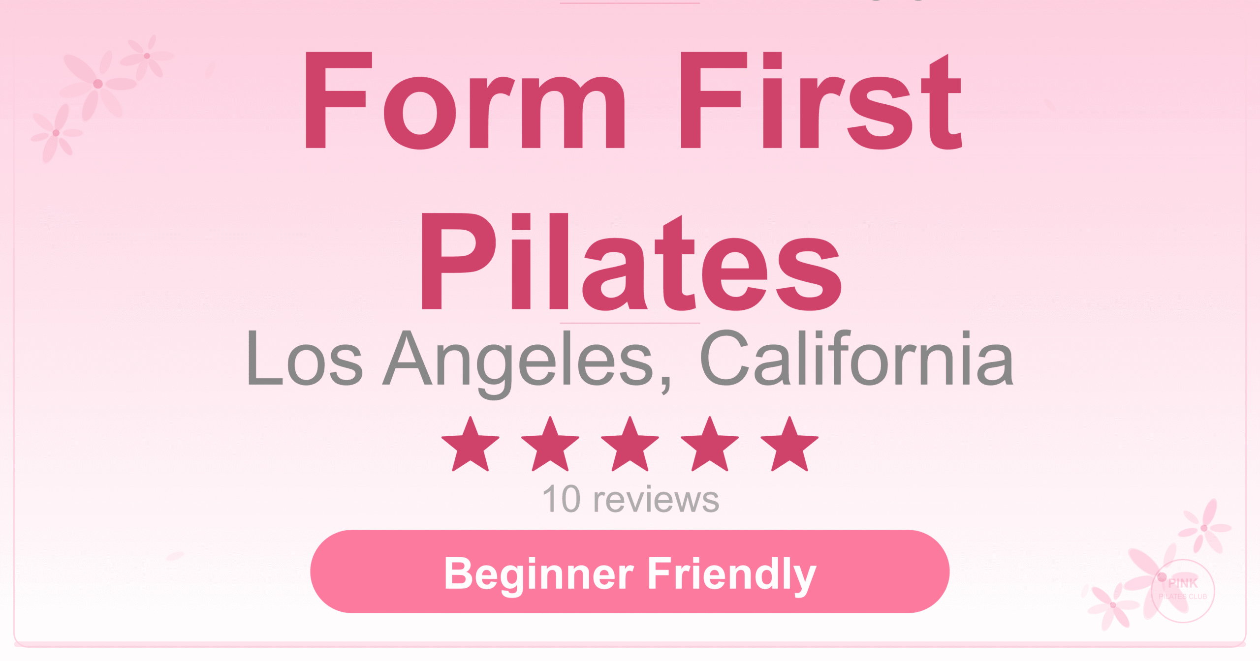 Form First Pilates Pilates Studio