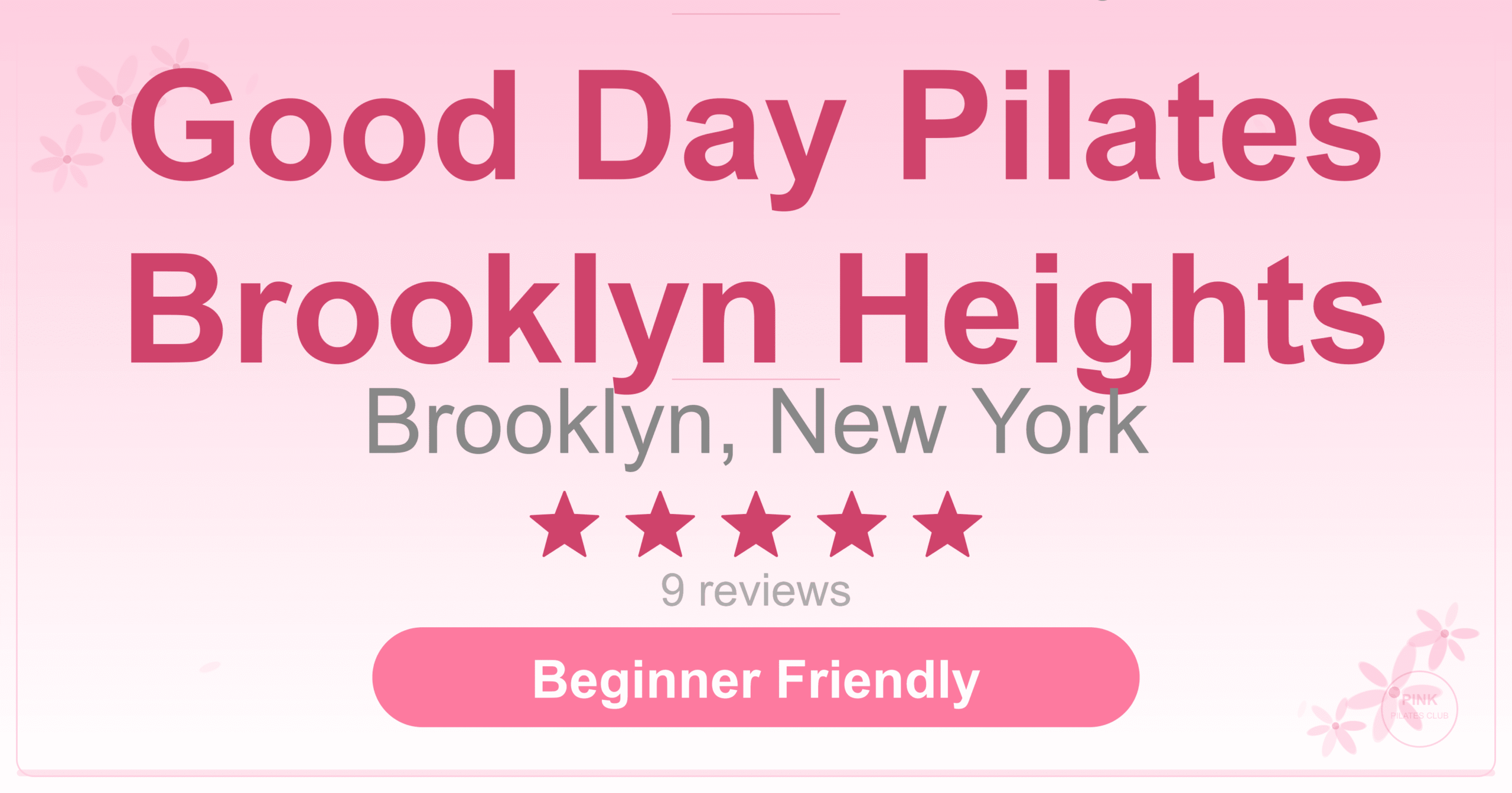 Good Day Pilates Brooklyn Heights Pilates Studio
