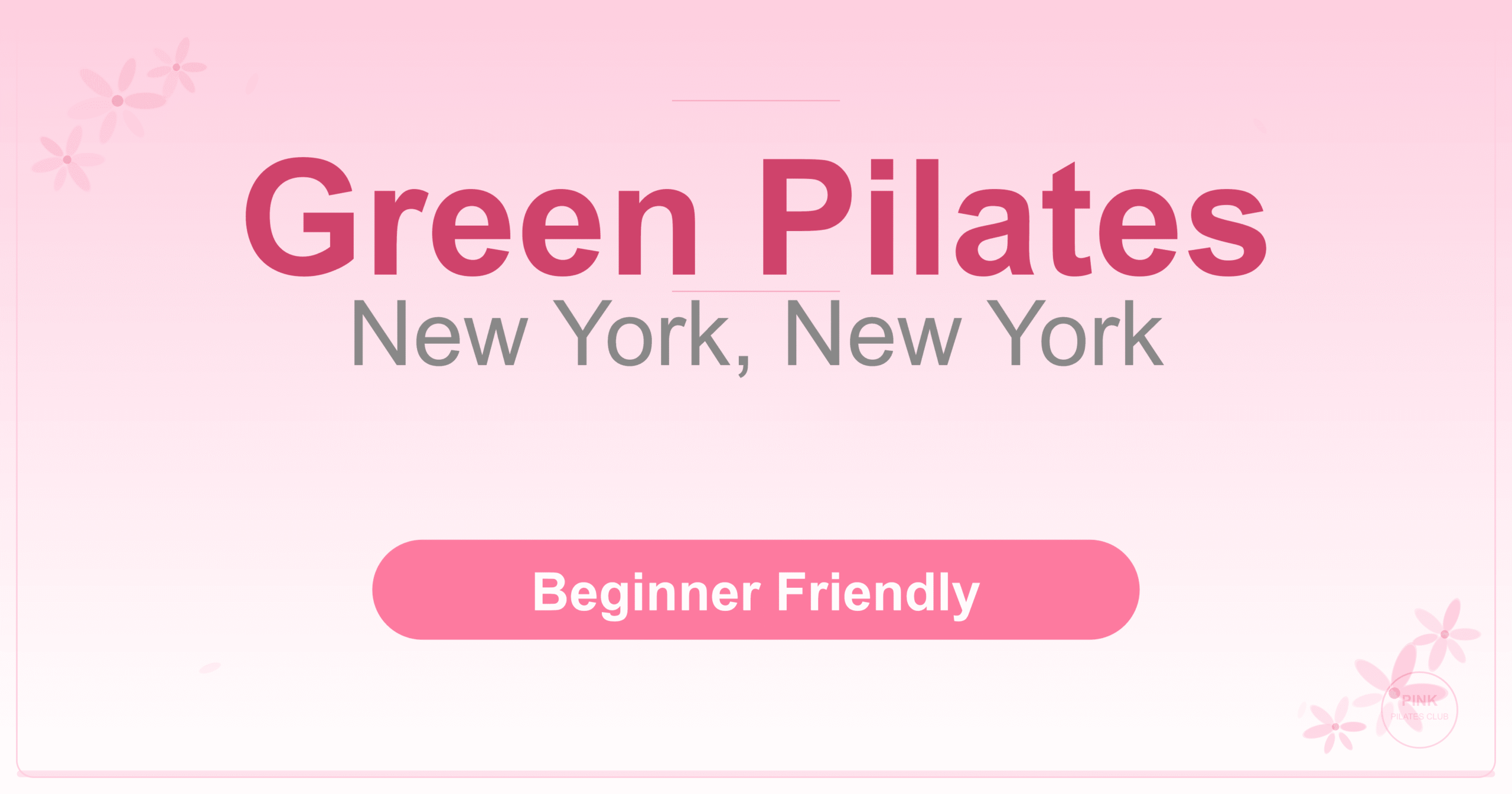 Green Pilates Pilates Studio