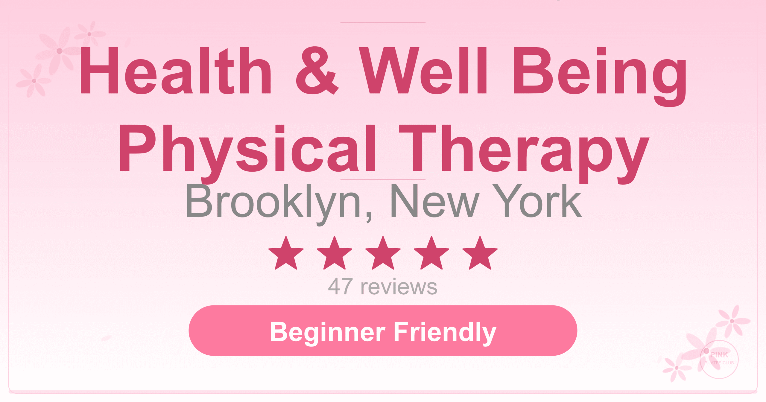 Health & Well Being Physical Therapy Pilates Studio
