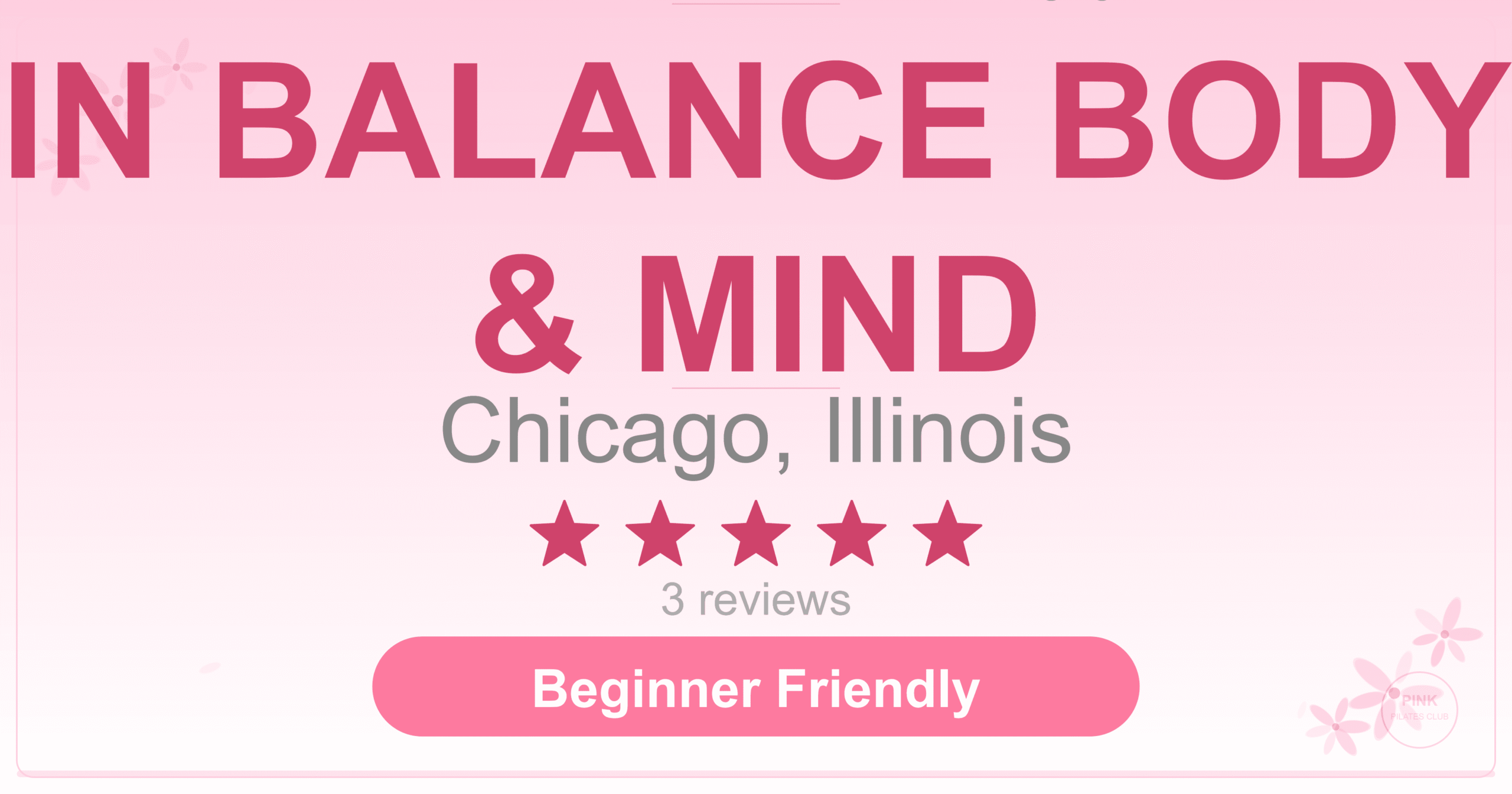 IN BALANCE BODY & MIND Pilates Studio