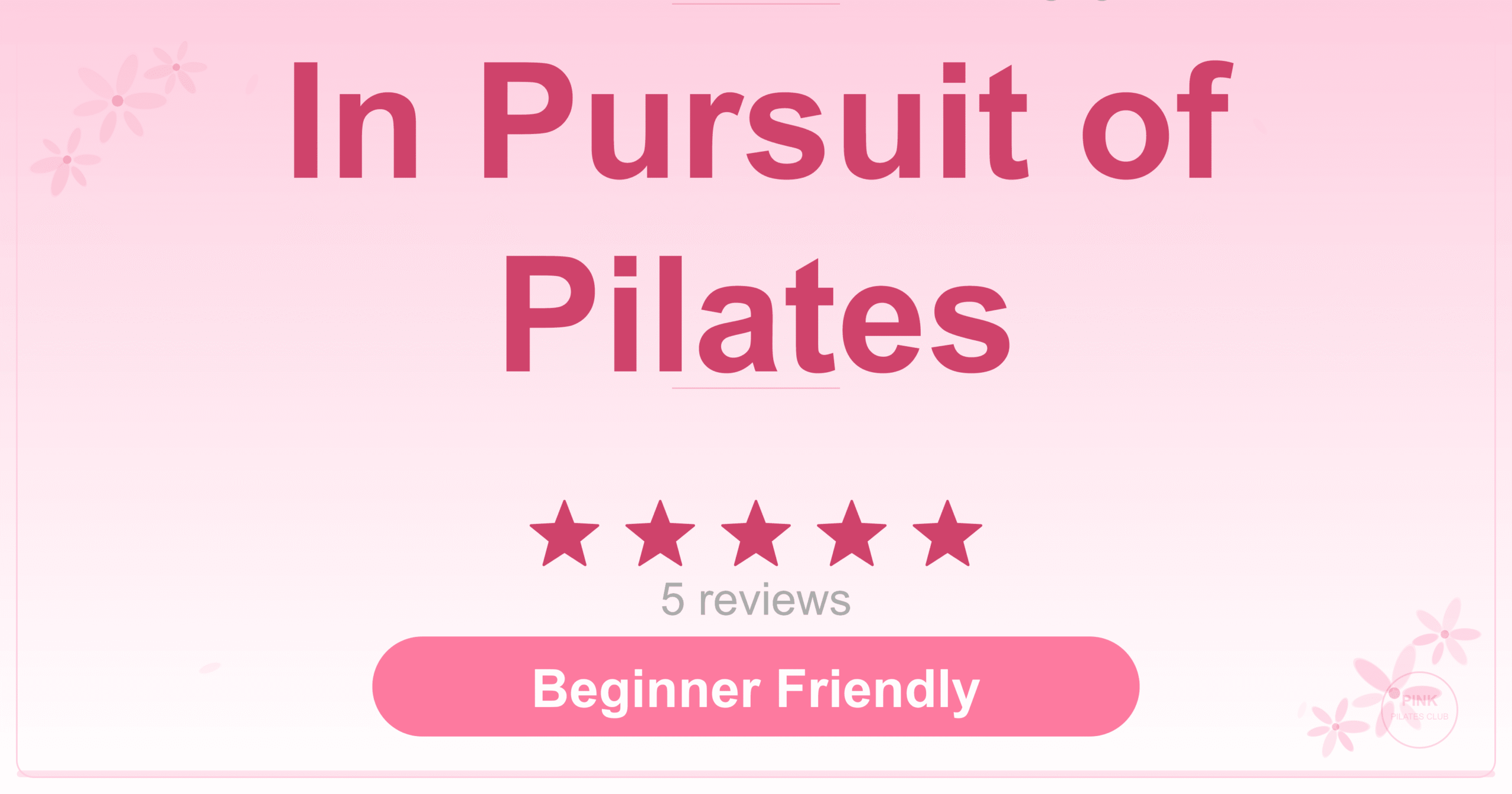 In Pursuit of Pilates Pilates Studio