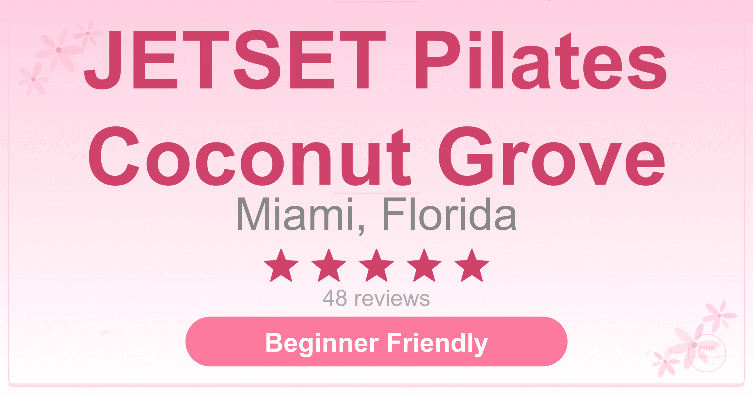 JETSET Pilates Coconut Grove Pilates Studio