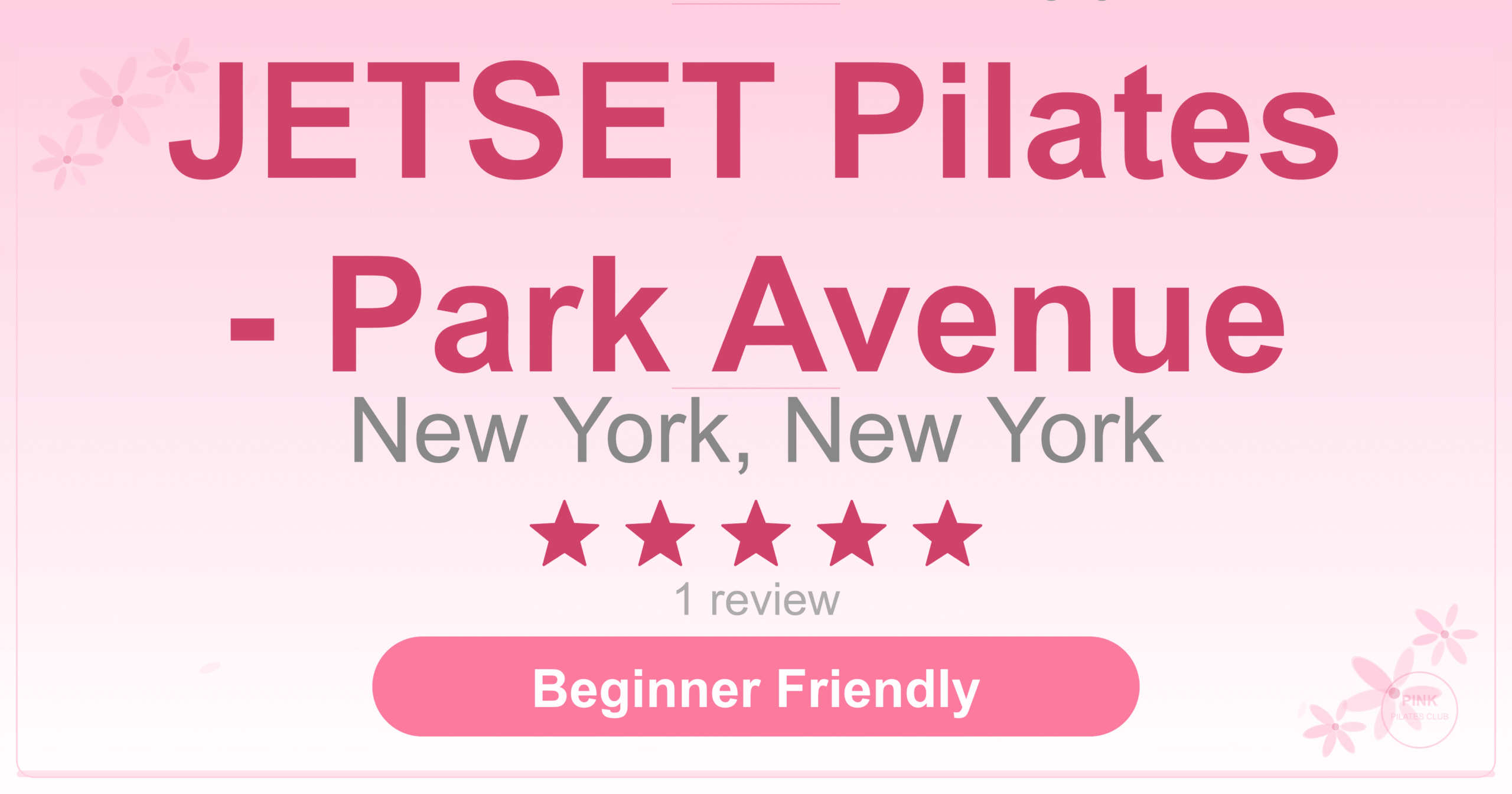 JETSET Pilates – Park Avenue Pilates Studio