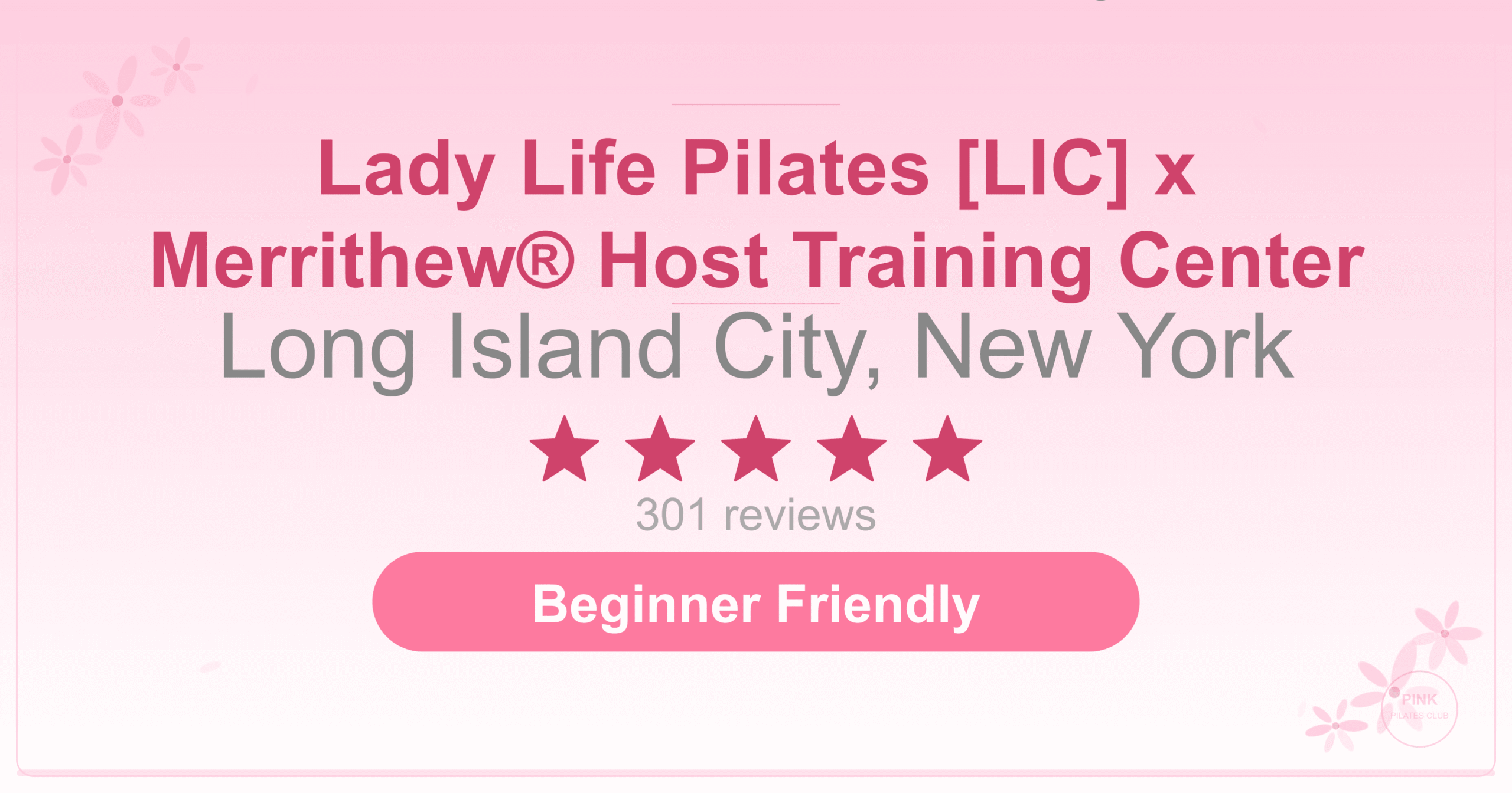 Lady Life Pilates [LIC] x Merrithew® Host Training Center Pilates Studio
