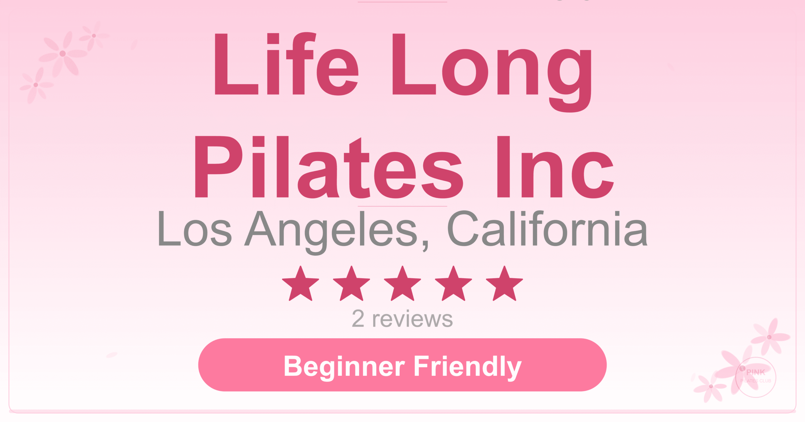 Life Long Pilates Inc Pilates Studio