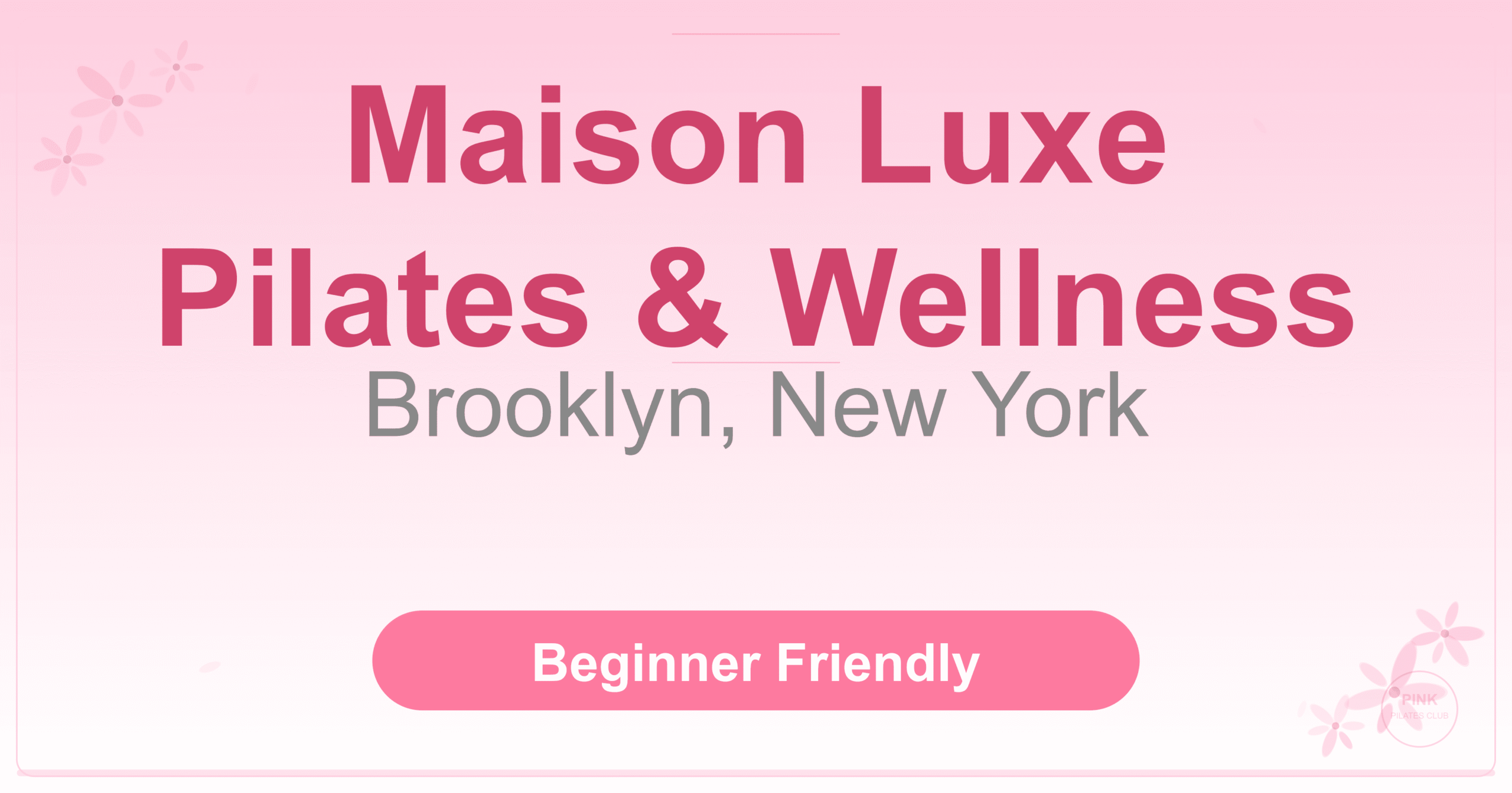 Maison Luxe Pilates & Wellness Pilates Studio