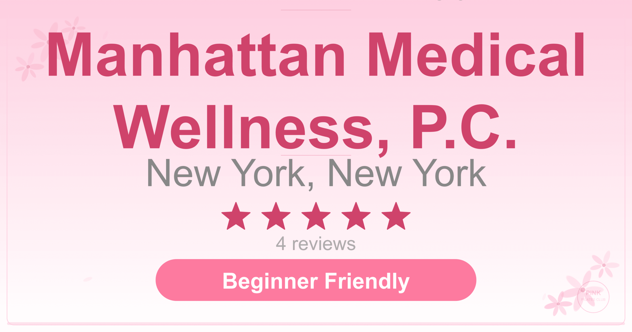 Manhattan Medical Wellness, P.C. Pilates Studio