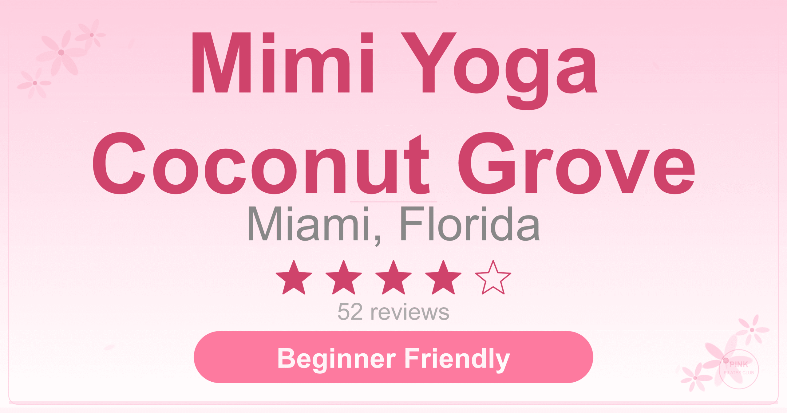 Mimi Yoga Coconut Grove Pilates Studio