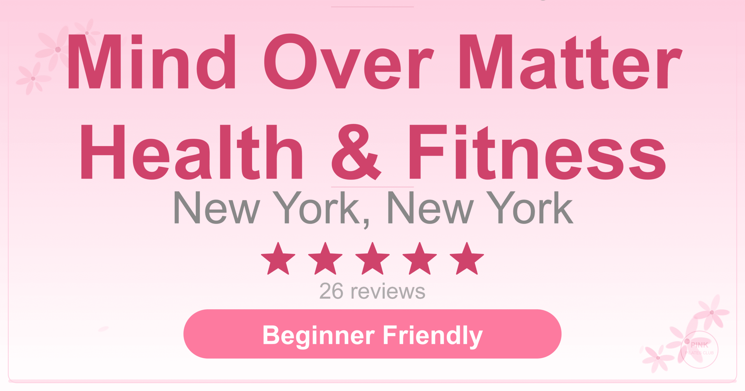 Mind Over Matter Health & Fitness Pilates Studio