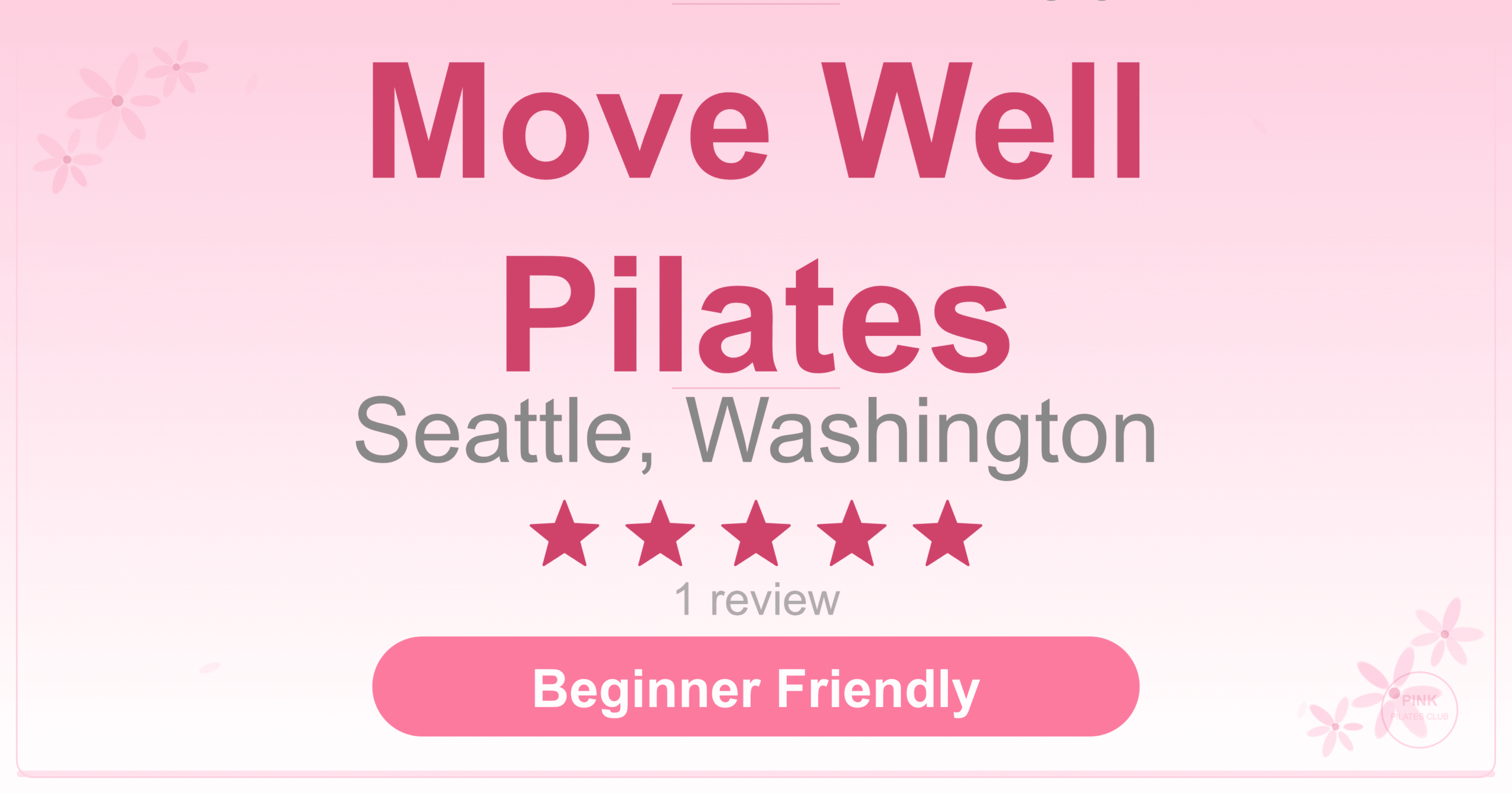 Move Well Pilates Pilates Studio