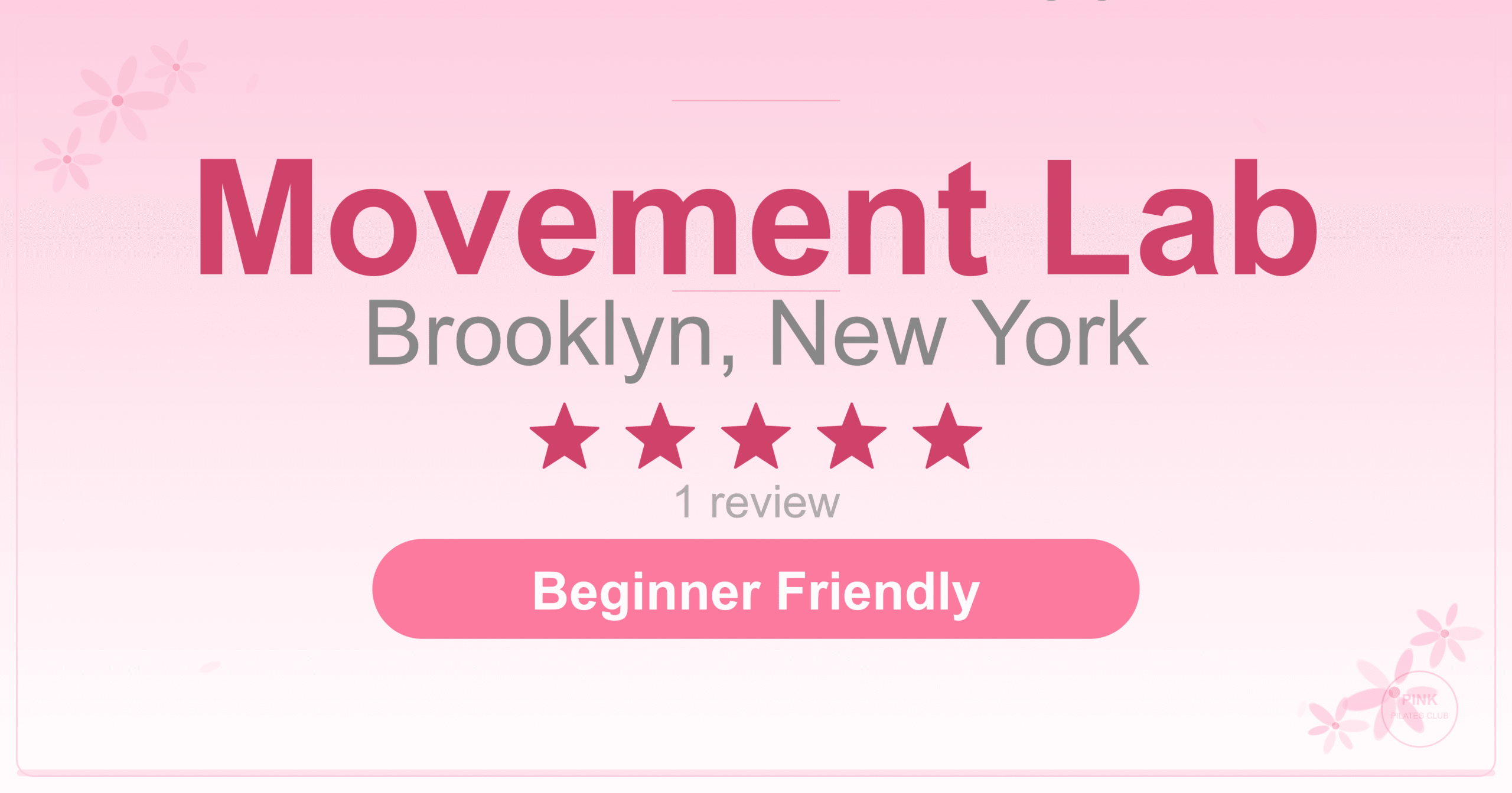 Movement Lab Pilates Studio