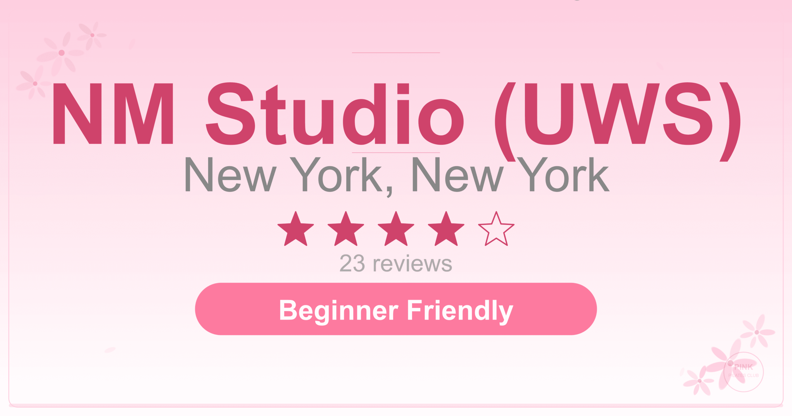 NM Studio (UWS) Pilates Studio