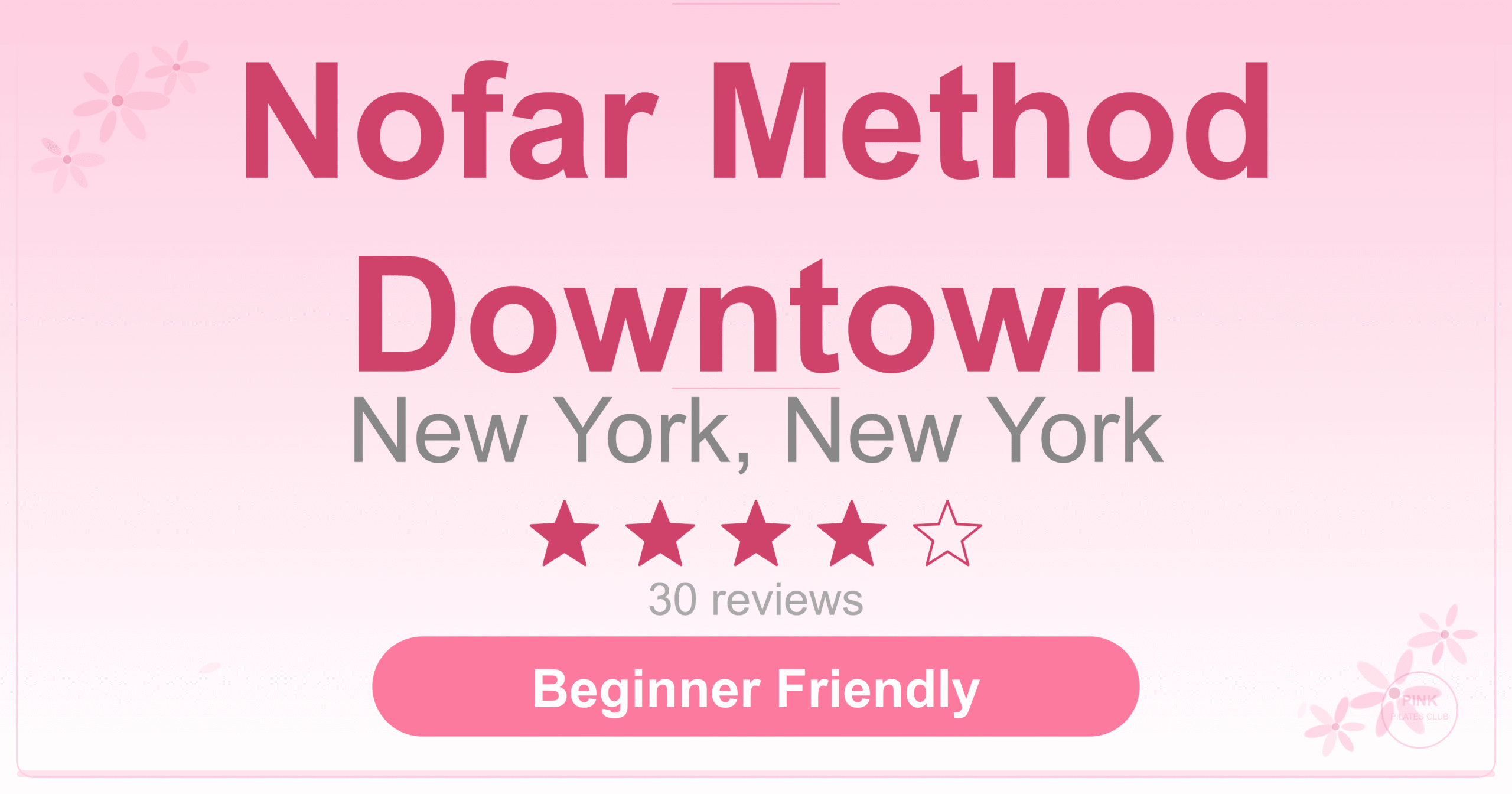Nofar Method Downtown Pilates Studio