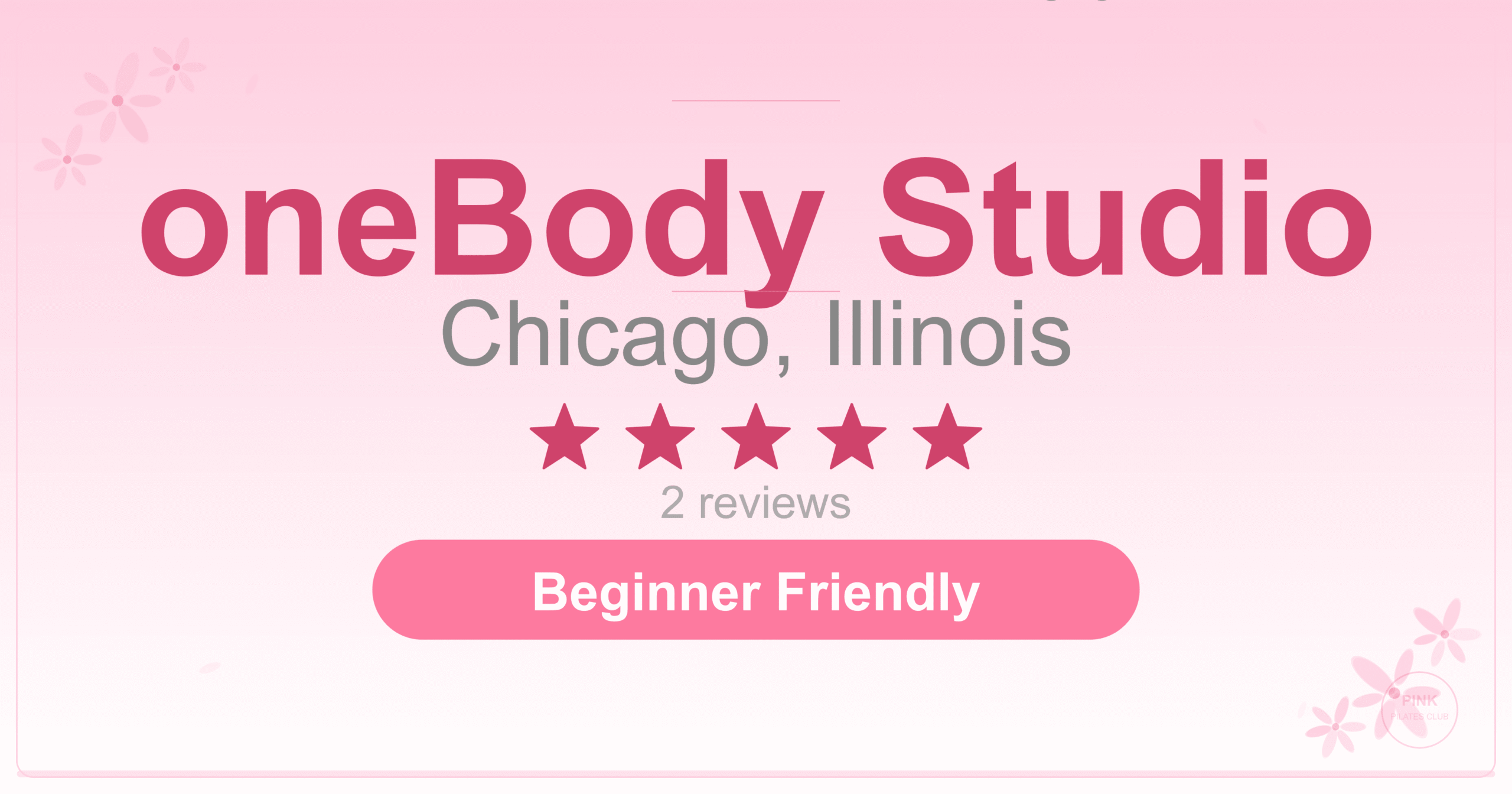 oneBody Studio Pilates Studio