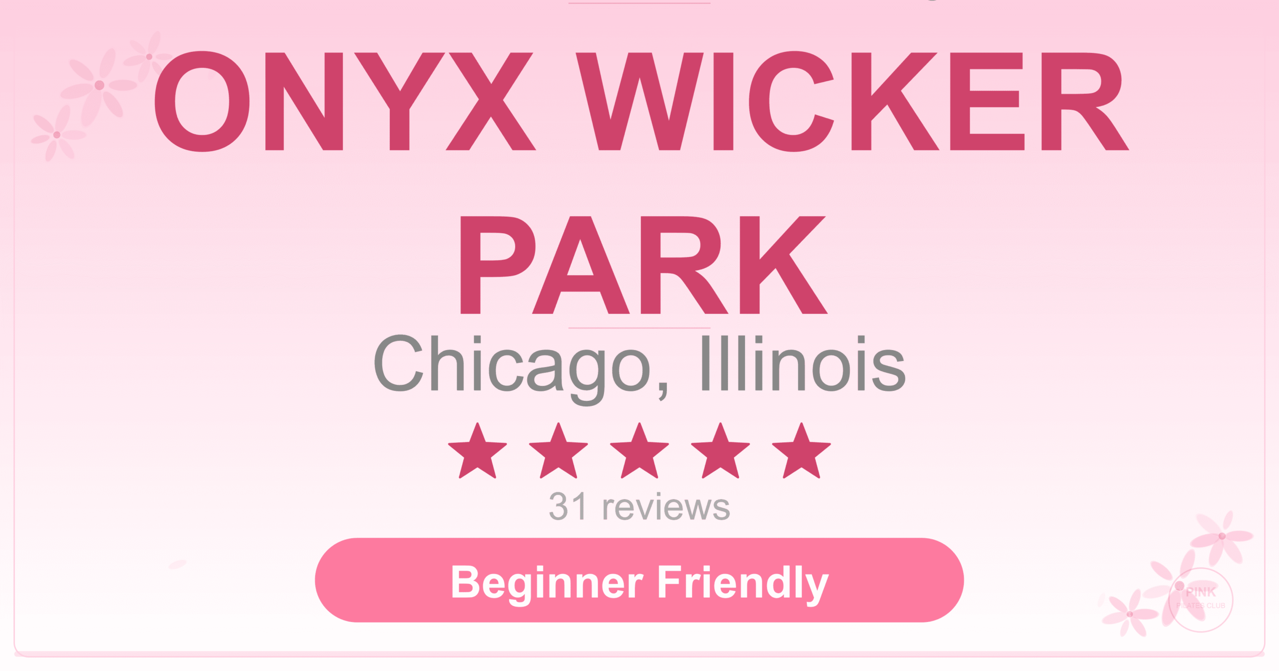 ONYX WICKER PARK Pilates Studio