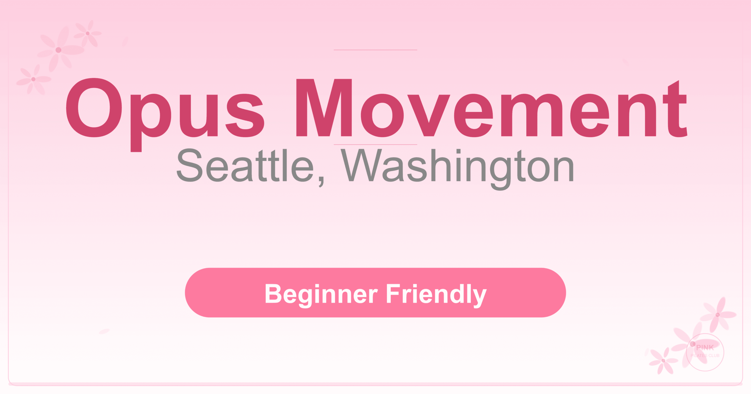 Opus Movement Pilates Studio